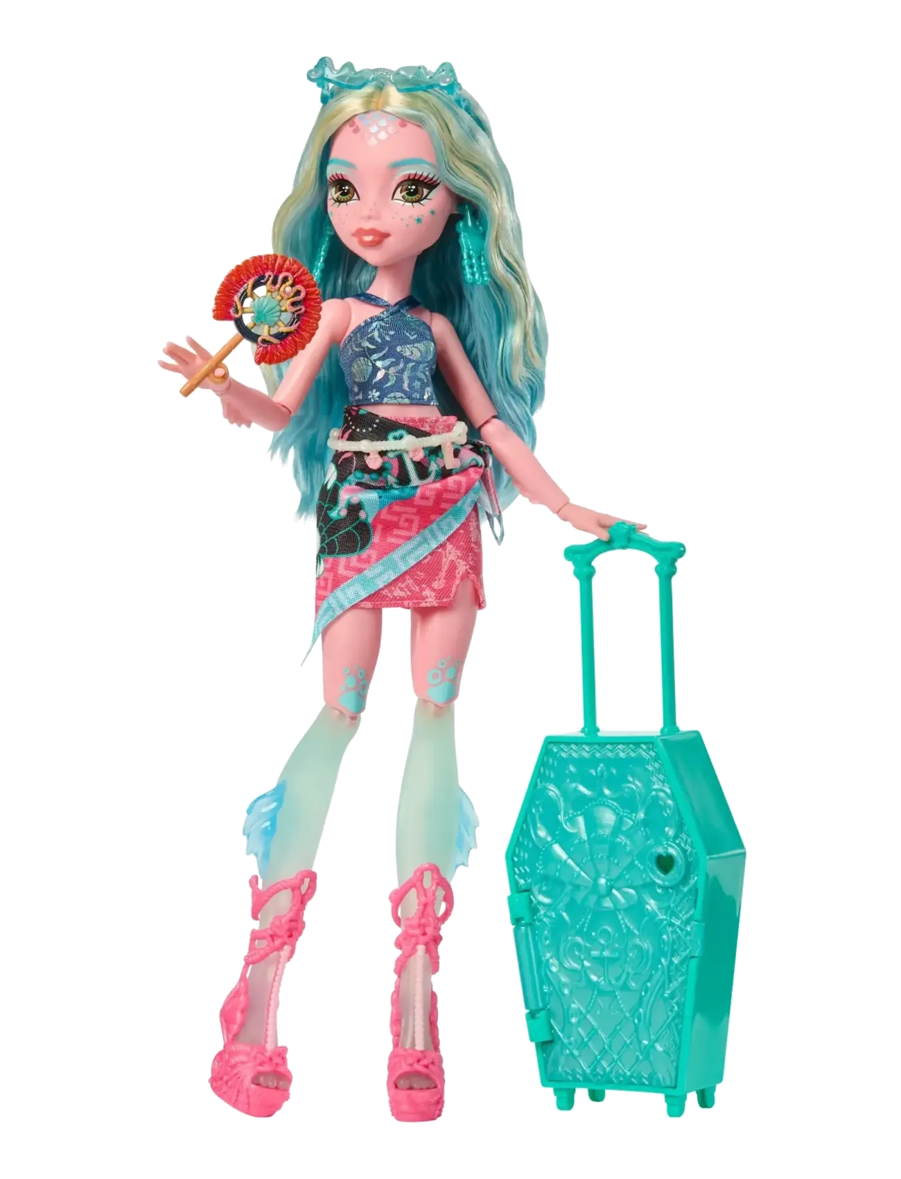 Monster High - Skulltimate Secrets Gore-geous Oasis Playset, Lagoona Blue Doll and Accessories - nukud - multicolor - 2
