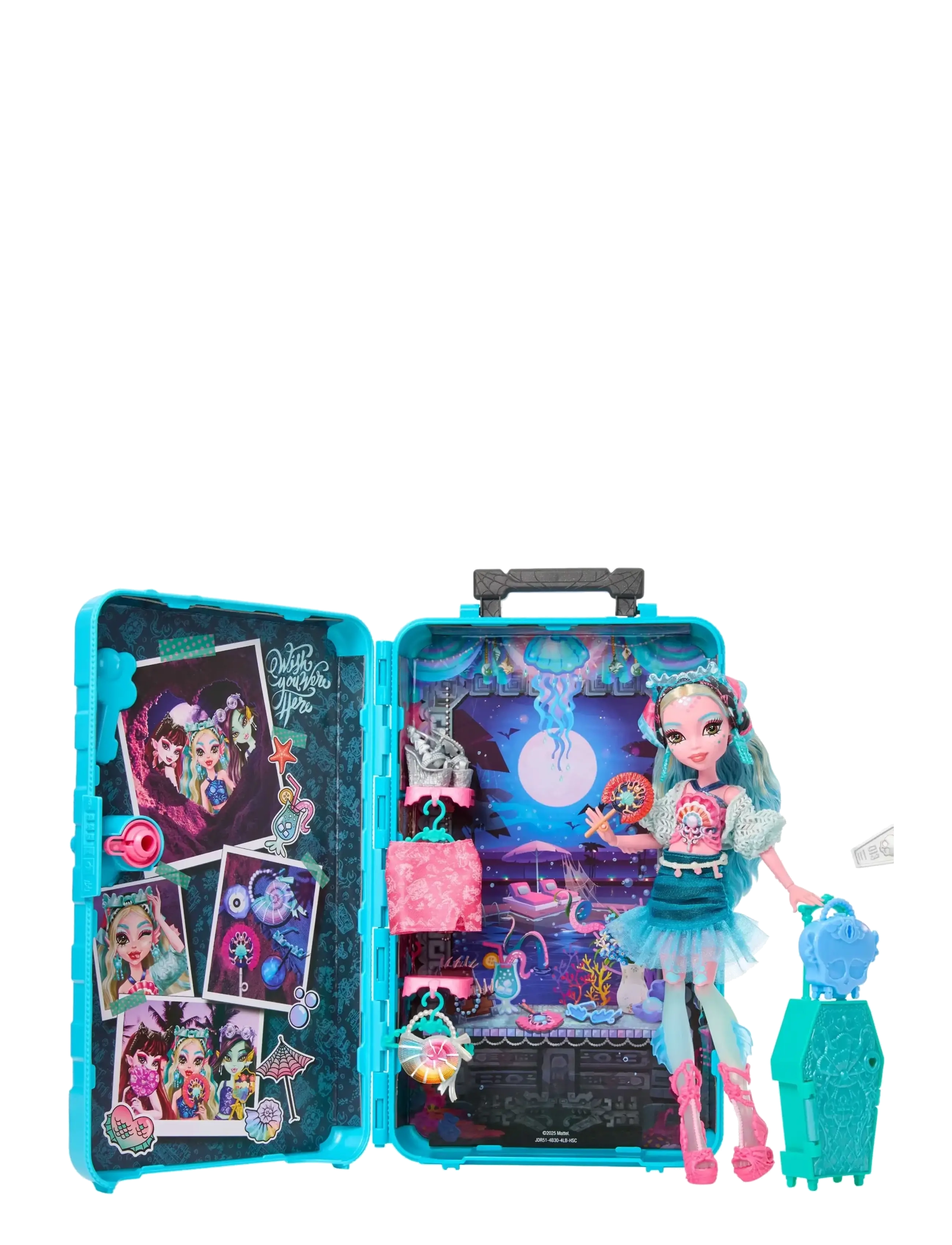 Monster High - Skulltimate Secrets Gore-geous Oasis Playset, Lagoona Blue Doll and Accessories - nukud - multicolor - 3