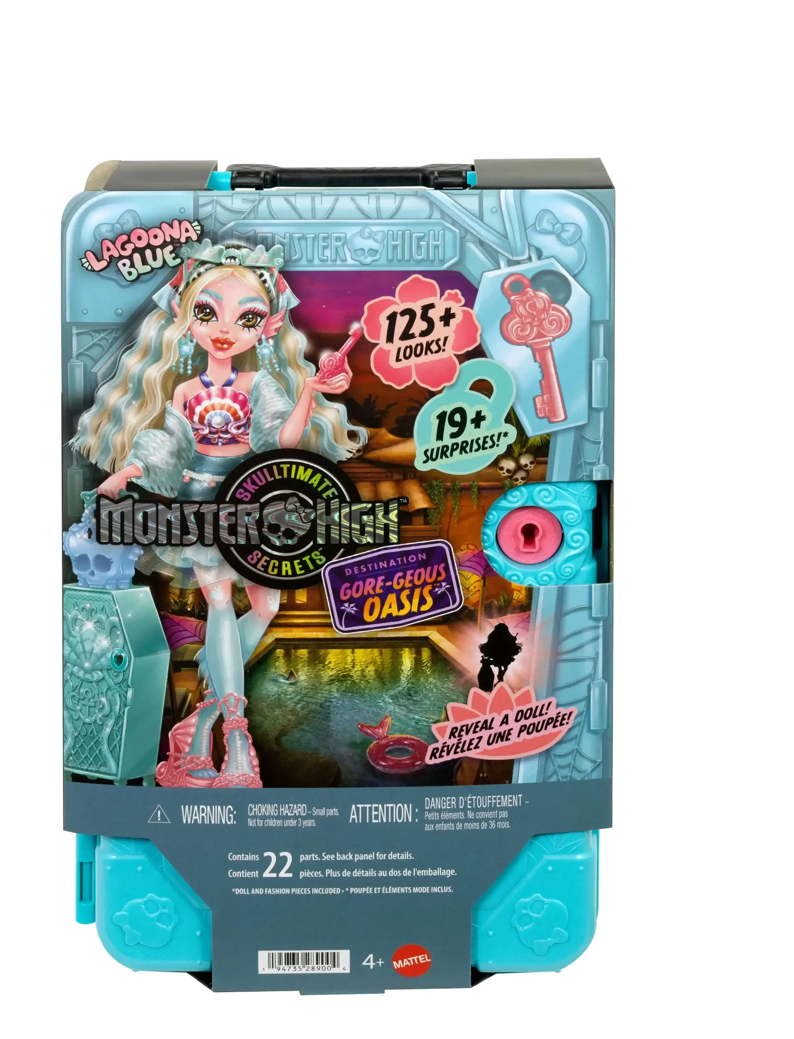 Monster High - Skulltimate Secrets Gore-geous Oasis Playset, Lagoona Blue Doll and Accessories - nukud - multicolor - 4