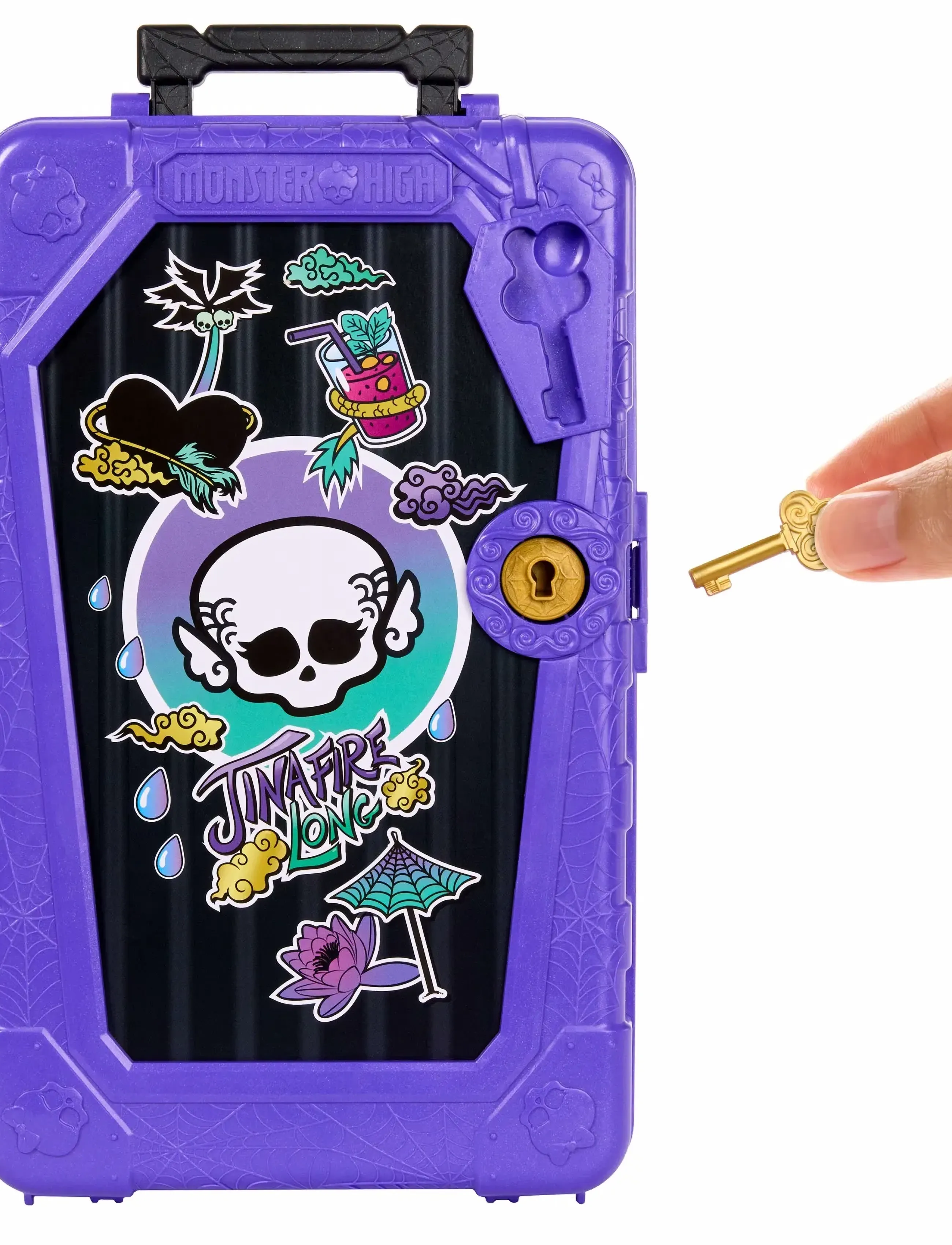 Monster High Skulltimate Secrets Gore-Geous Oasis Playset, Jinafire Long Doll And Accessories, One Size, Green, Dukker Og Tilbehør > Dukker, Børn