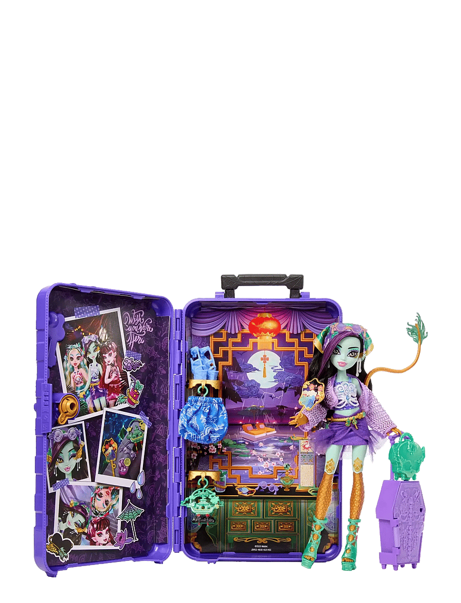 Monster High - Skulltimate Secrets Gore-geous Oasis Playset, Jinafire Long Doll and Accessories - puppen - multicolor - 3