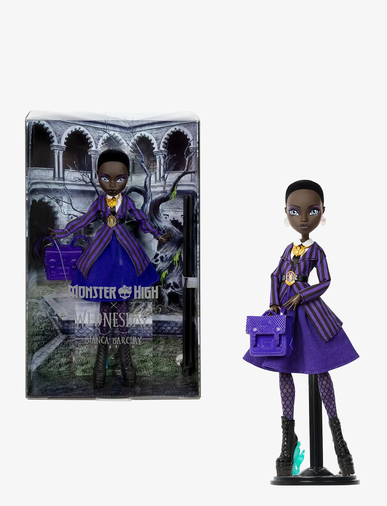 Monster High - x Wednesday Collectible Doll, Bianca Barclay in Nevermore Academy Uniform - lėlės - multi color - 0