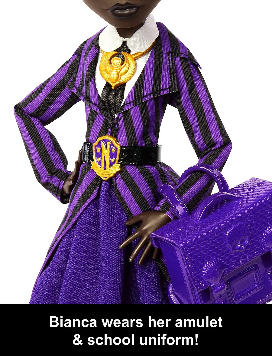 Monster High - x Wednesday Collectible Doll, Bianca Barclay in Nevermore Academy Uniform - dúkkur - multi color - 5
