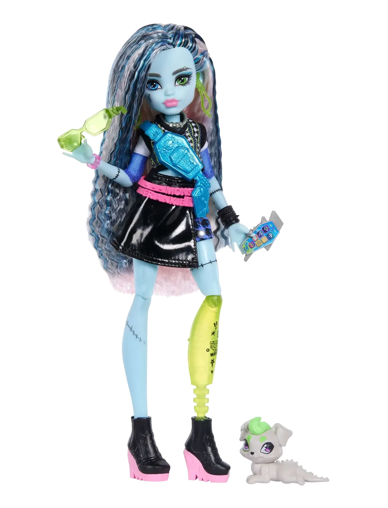 Monster High Frankie Stein Pop, Børn, Dolls, Blå, Str: ONE SIZE