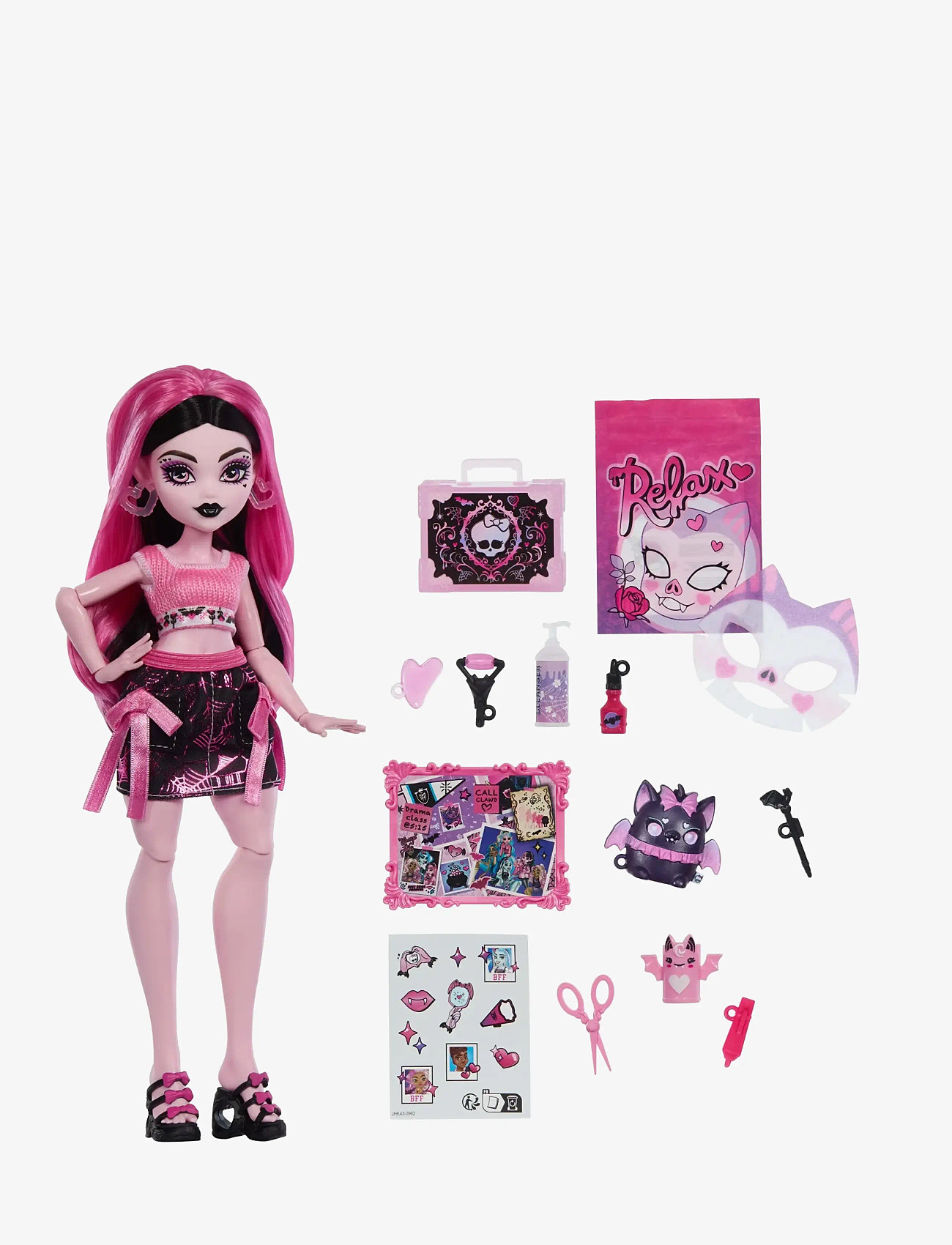 Monster High - Self-Scare Secrets Draculaura Fashion Doll with 13 Realistic Accessories - lėlės - multicolor - 1