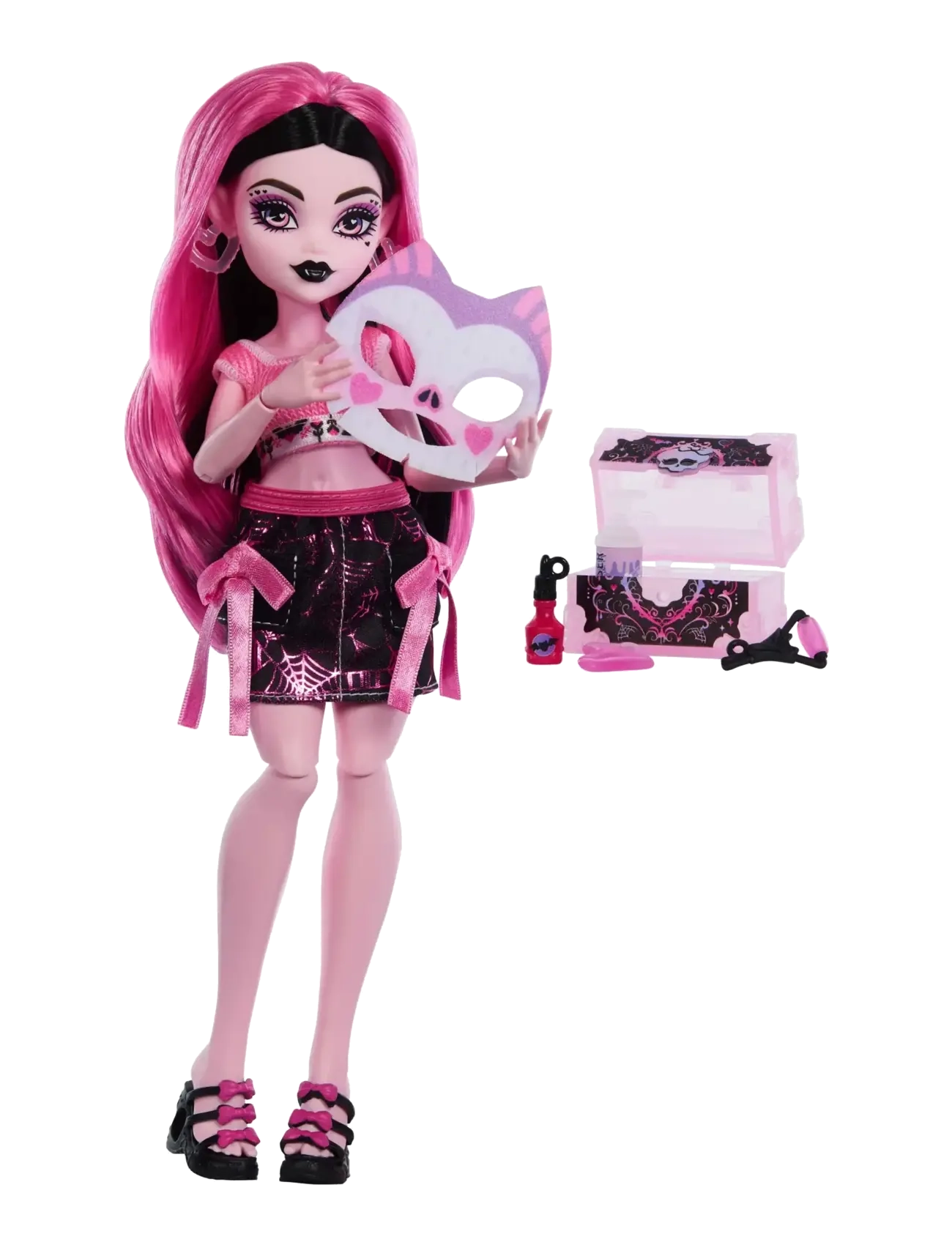 Monster High - Self-Scare Secrets Draculaura Fashion Doll with 13 Realistic Accessories - dolls - multicolor - 2
