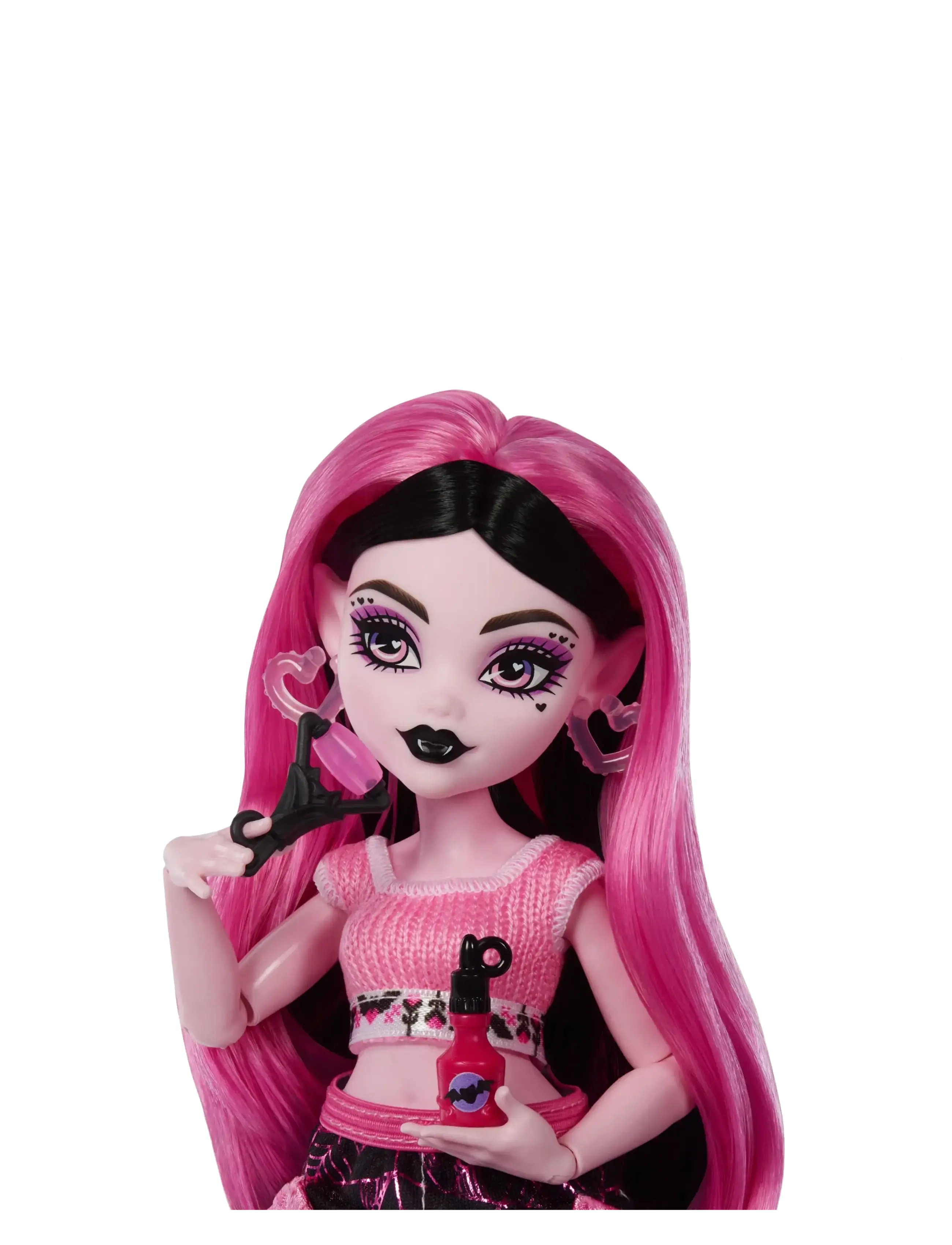 Monster High - Self-Scare Secrets Draculaura Fashion Doll with 13 Realistic Accessories - dolls - multicolor - 3