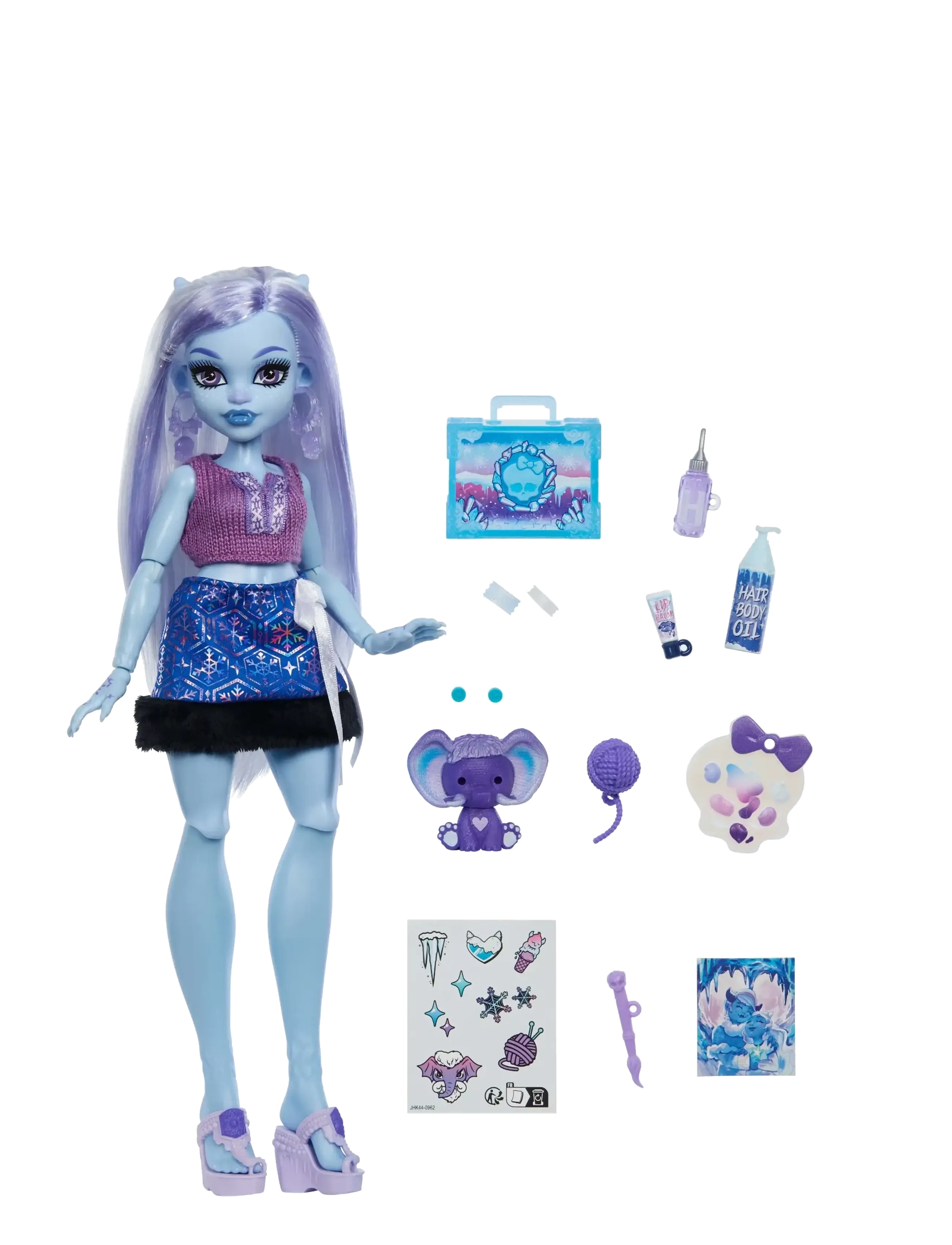 Monster High - Self-Scare Secrets Abbey Bominable Fashion Doll with 13 Realistic Accessories - dukker - multicolor - 1