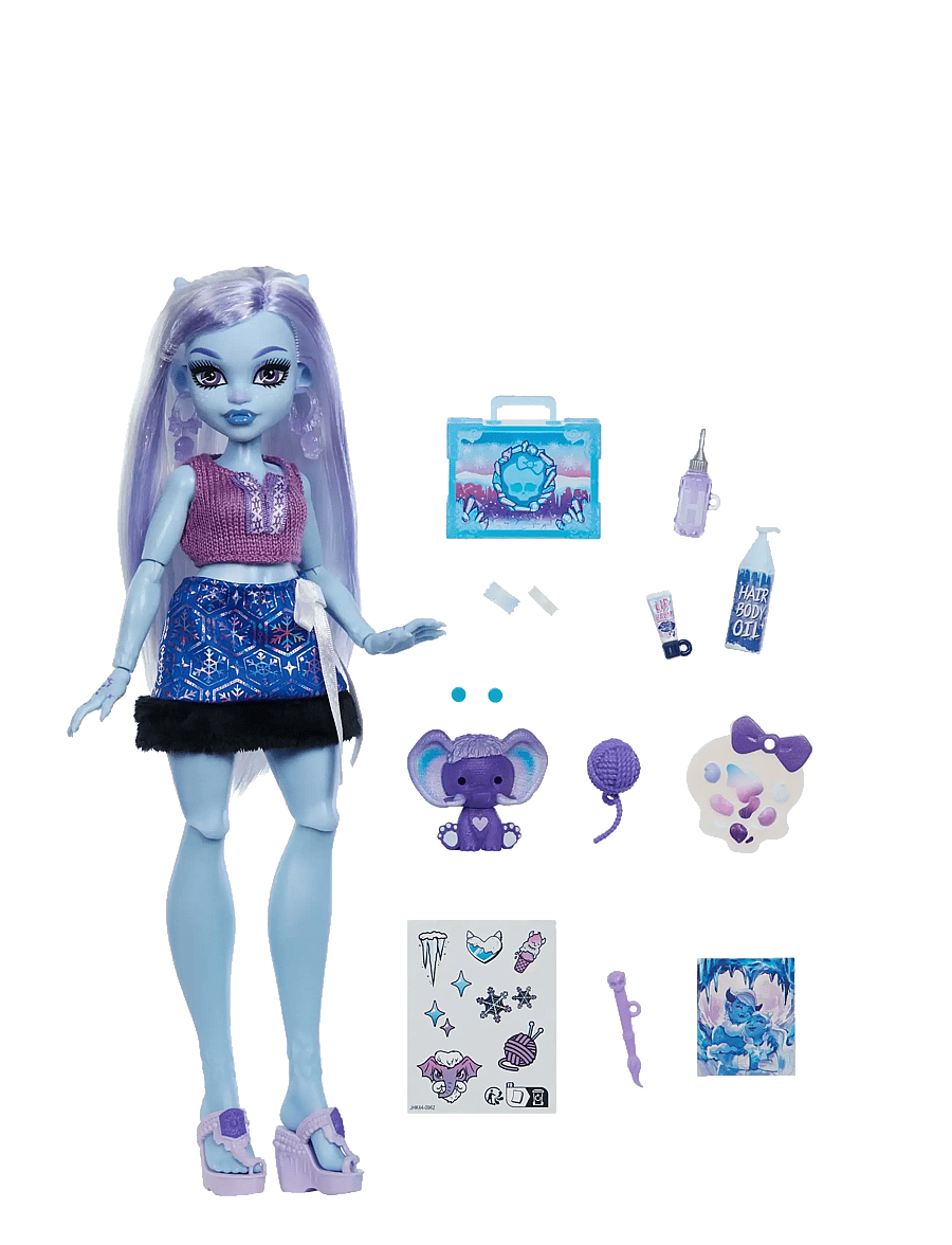 Monster High - Self-Scare Secrets Abbey Bominable Fashion Doll with 13 Realistic Accessories - nukud - multicolor - 1