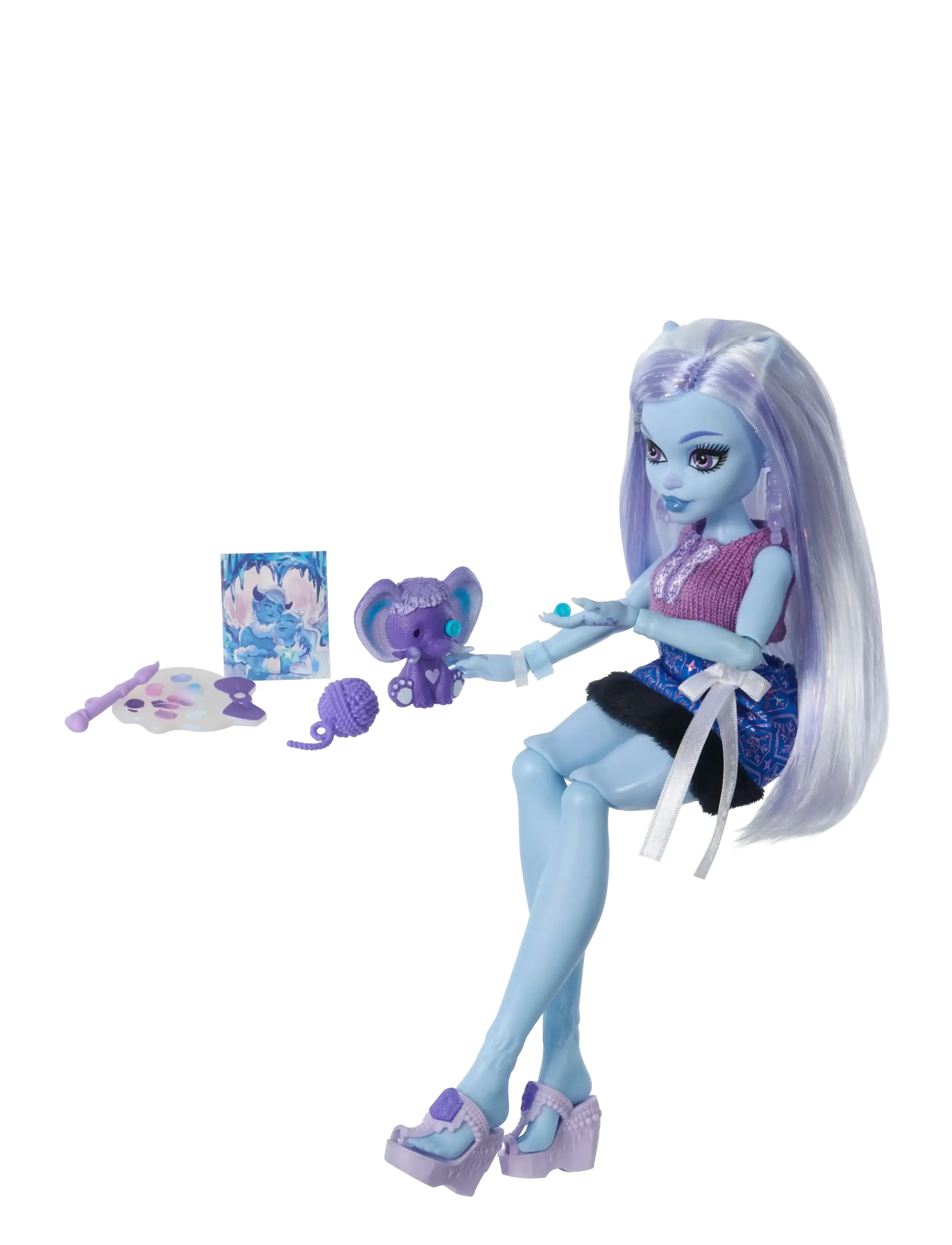 Monster High - Self-Scare Secrets Abbey Bominable Fashion Doll with 13 Realistic Accessories - dukker - multicolor - 3