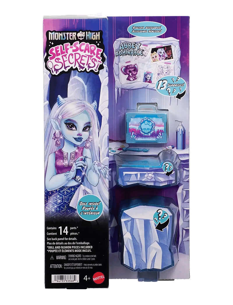 Monster High - Self-Scare Secrets Abbey Bominable Fashion Doll with 13 Realistic Accessories - puppen - multicolor - 4