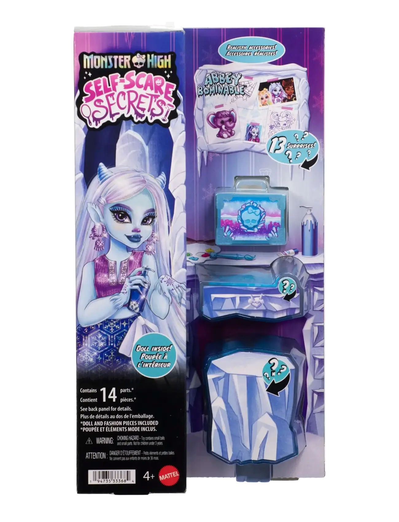Monster High - Self-Scare Secrets Abbey Bominable Fashion Doll with 13 Realistic Accessories - dukker - multicolor - 4