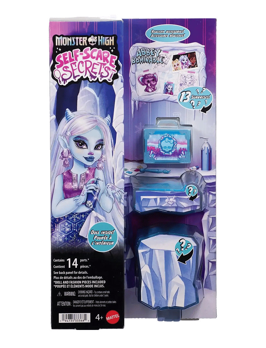 Monster High - Self-Scare Secrets Abbey Bominable Fashion Doll with 13 Realistic Accessories - nukud - multicolor - 4