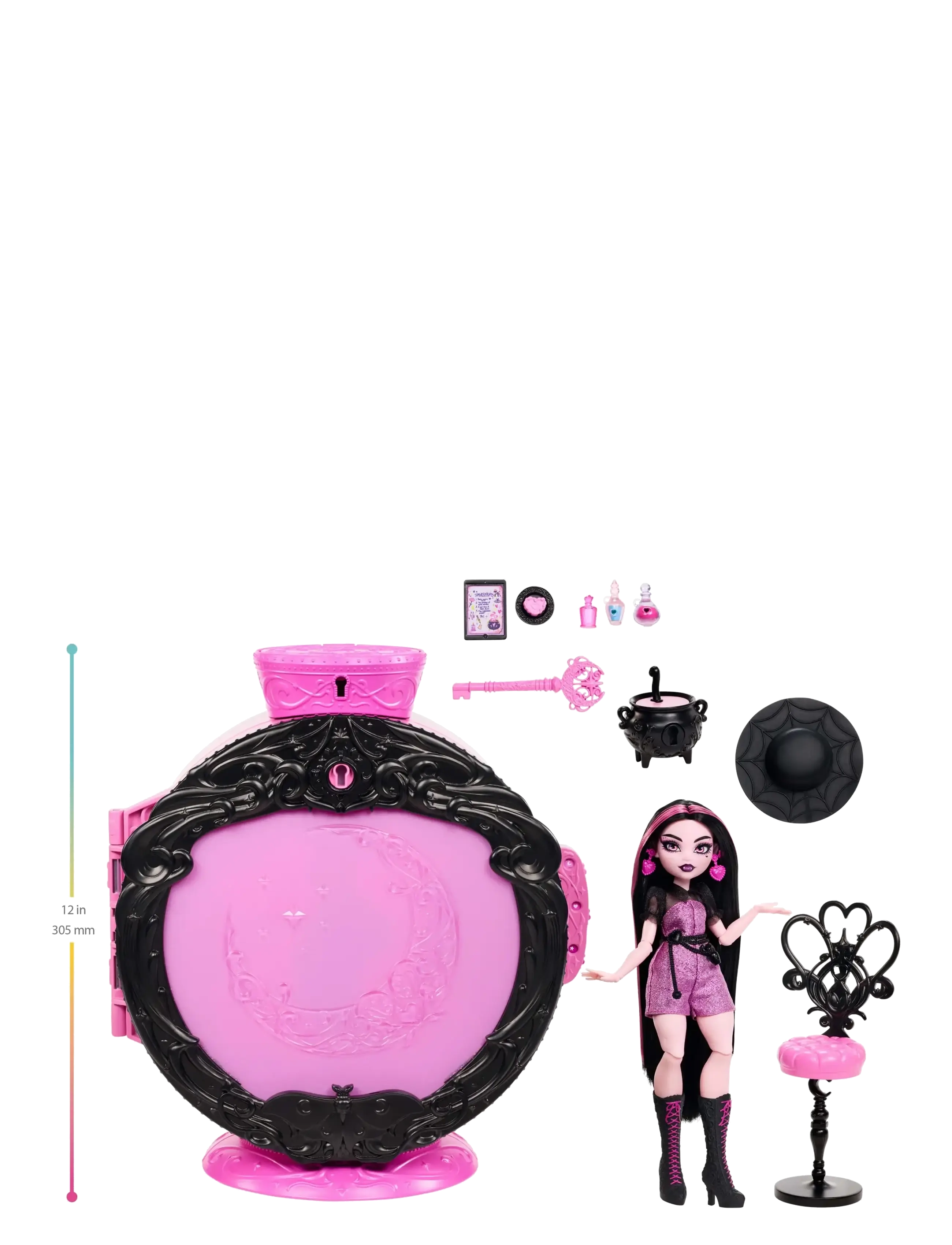 Monster High - Potion Reveal Playset with Draculaura Doll & 9 Accessories, Secret Code Unboxing - puppen - multicolor - 2