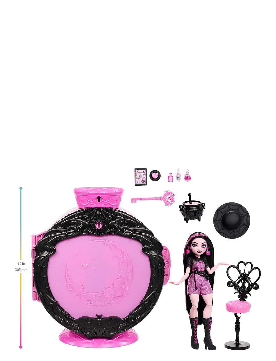 Monster High - Potion Reveal Playset with Draculaura Doll & 9 Accessories, Secret Code Unboxing - puppen - multicolor - 2