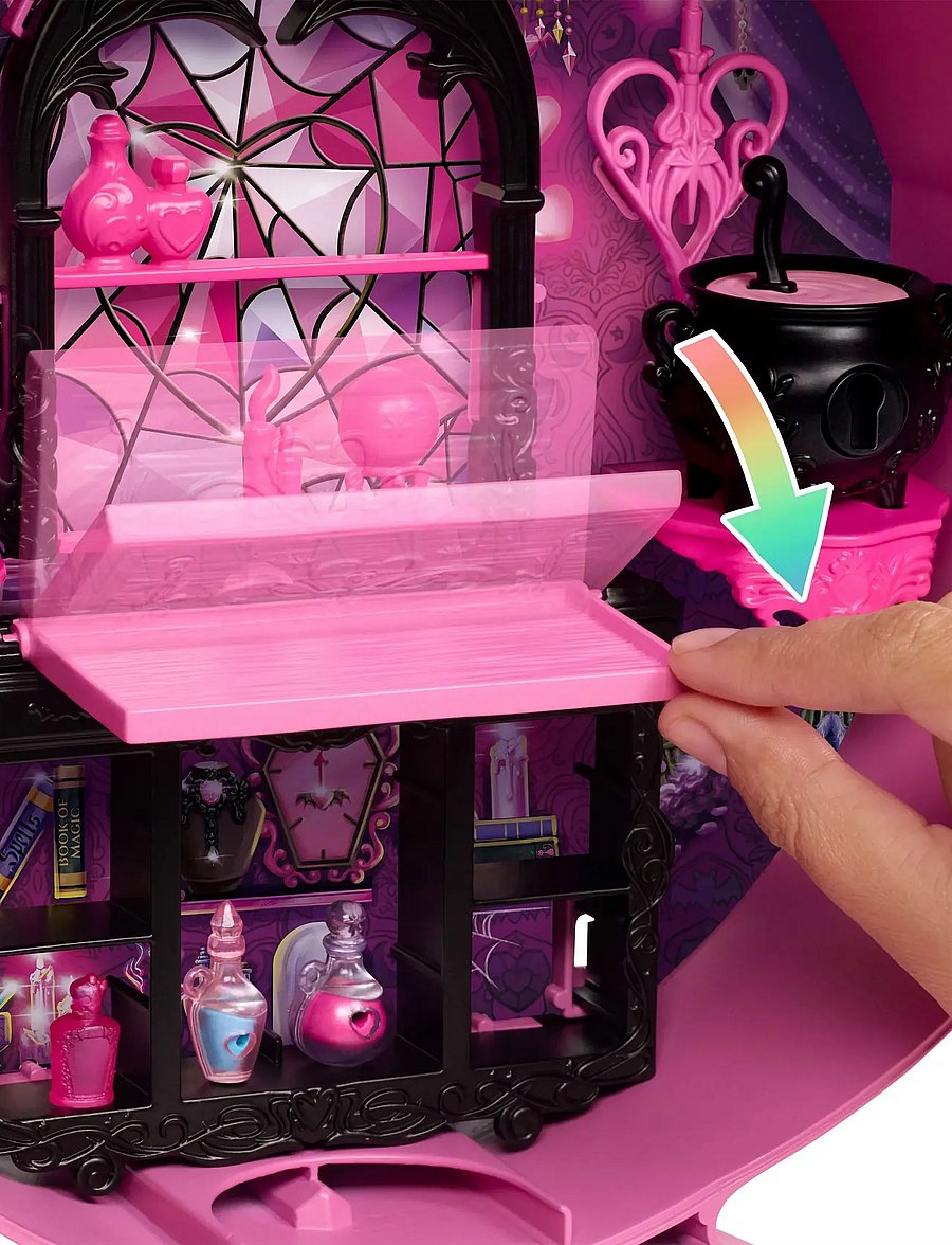 Monster High - Potion Reveal Playset with Draculaura Doll & 9 Accessories, Secret Code Unboxing - puppen - multicolor - 5