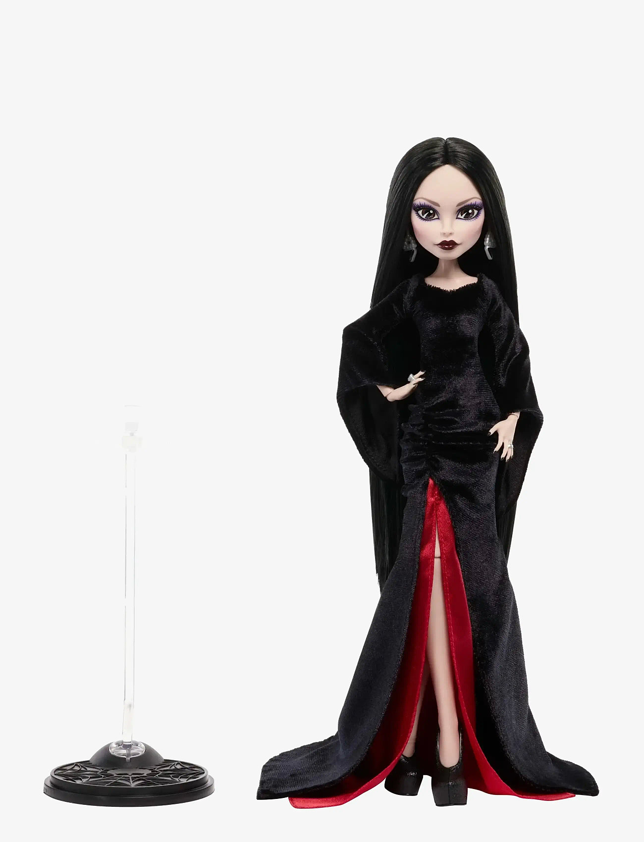 Monster High - x Wednesday Collectible Doll, Morticia Addams in Black Velvet Dress - nukud - multicolor - 1