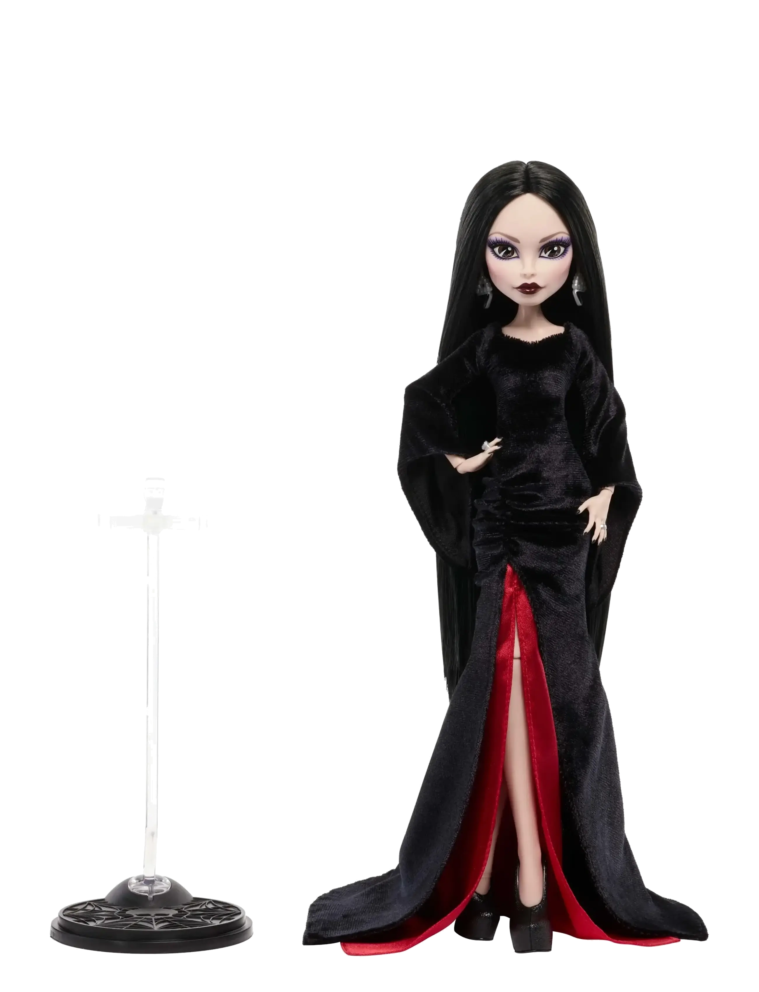 Monster High - x Wednesday Collectible Doll, Morticia Addams in Black Velvet Dress - dolls - multicolor - 1