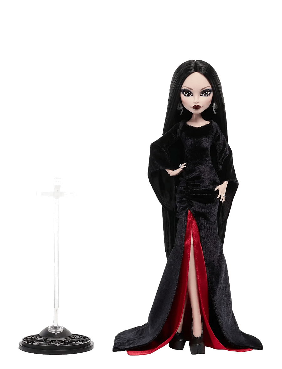 Monster High - x Wednesday Collectible Doll, Morticia Addams in Black Velvet Dress - puppen - multicolor - 1