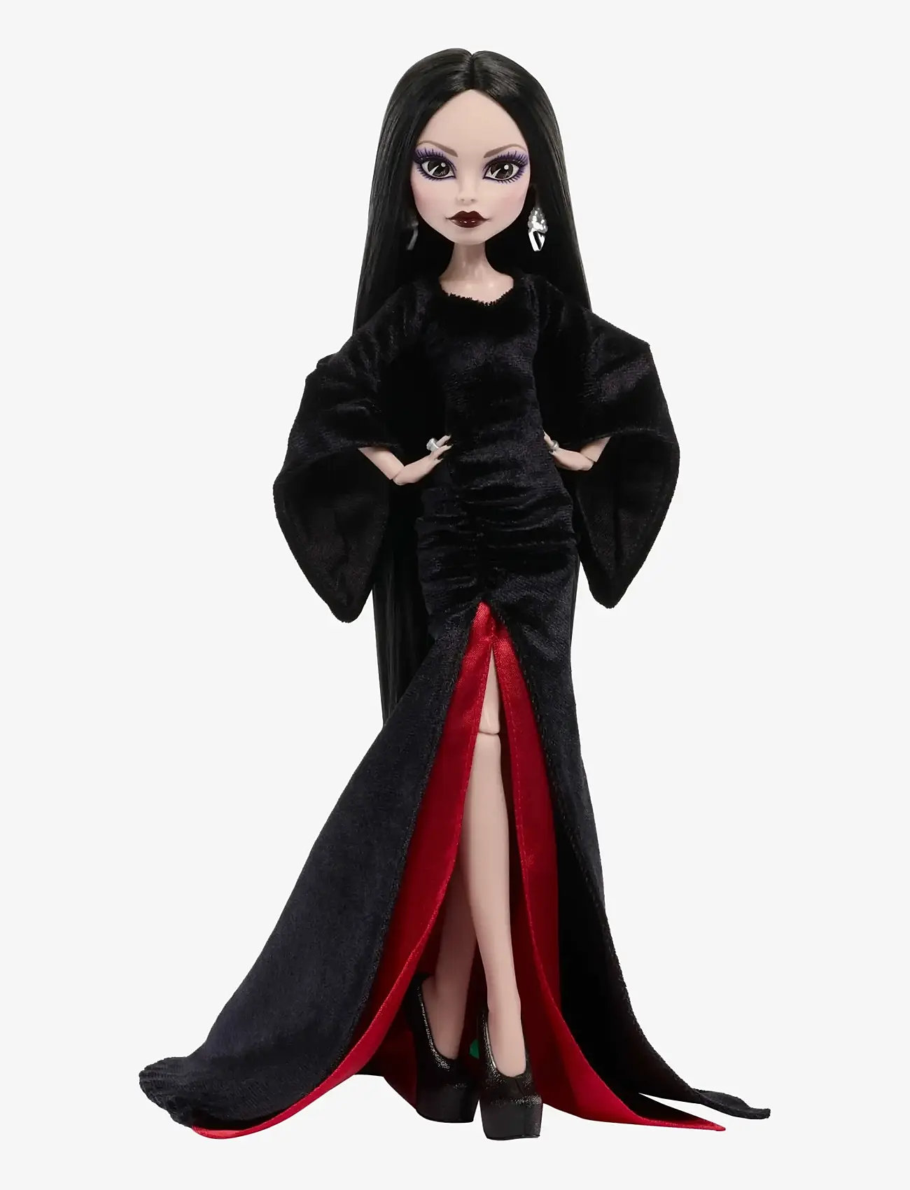 Monster High - x Wednesday Collectible Doll, Morticia Addams in Black Velvet Dress - nukud - multicolor - 3