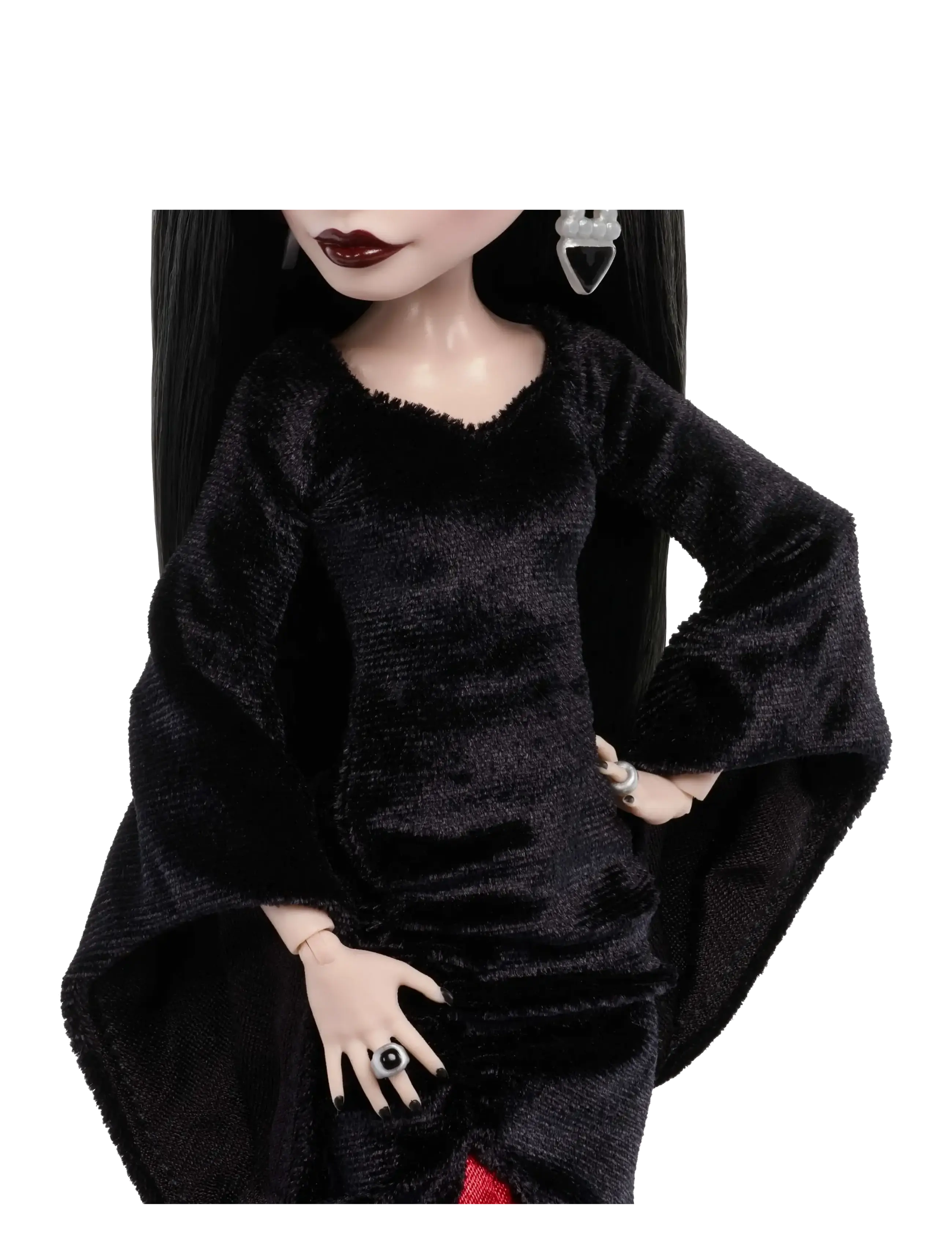 Monster High - x Wednesday Collectible Doll, Morticia Addams in Black Velvet Dress - dolls - multicolor - 5