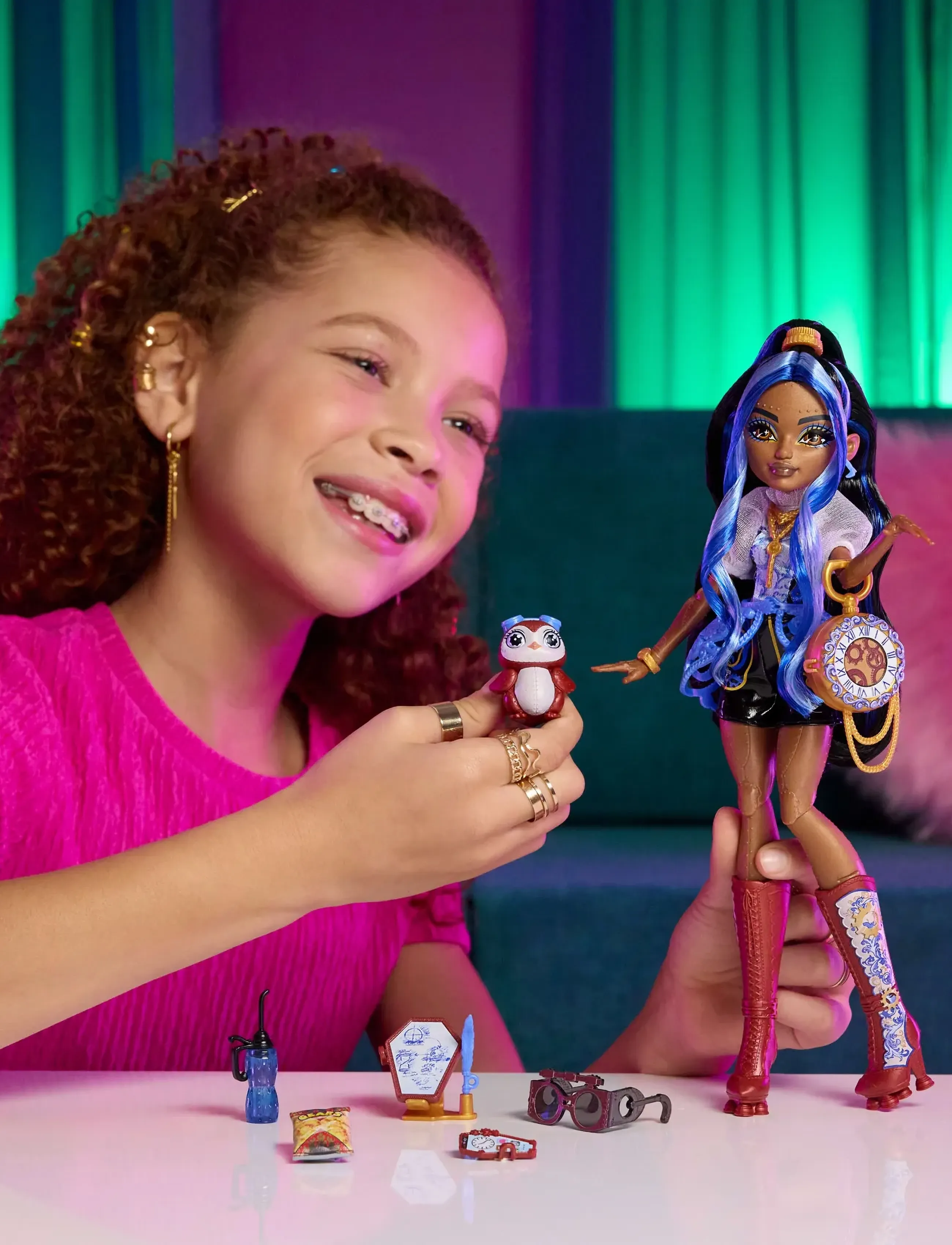 Monster High Robecca Steam Fashion Doll With Blue Blouse And Rocket Boots, One Size, Multi/patterned, Dukker Og Tilbehør > Dukker, Børn