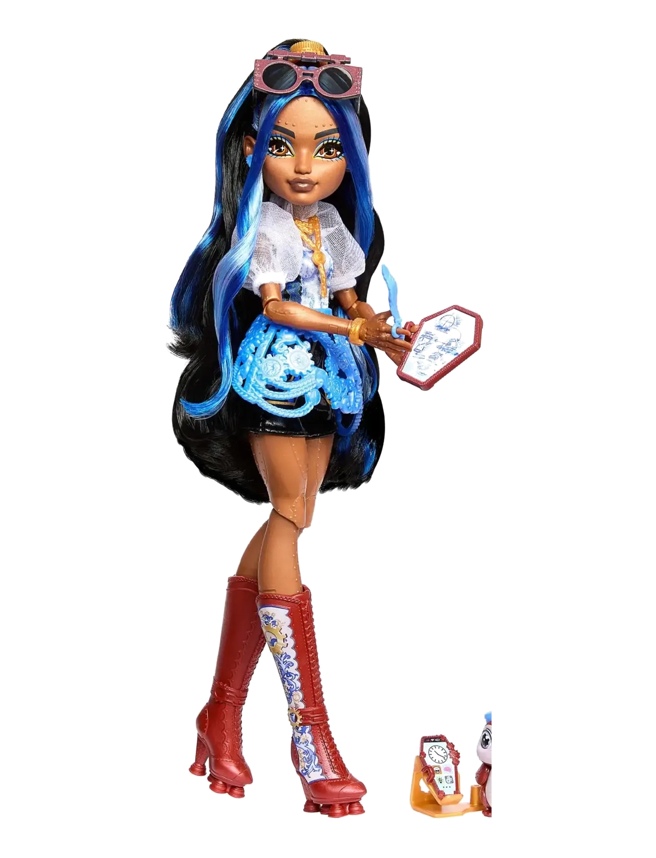 Monster High - Robecca Steam Fashion Doll with Blue Blouse and Rocket Boots - puppen - multi color - 2