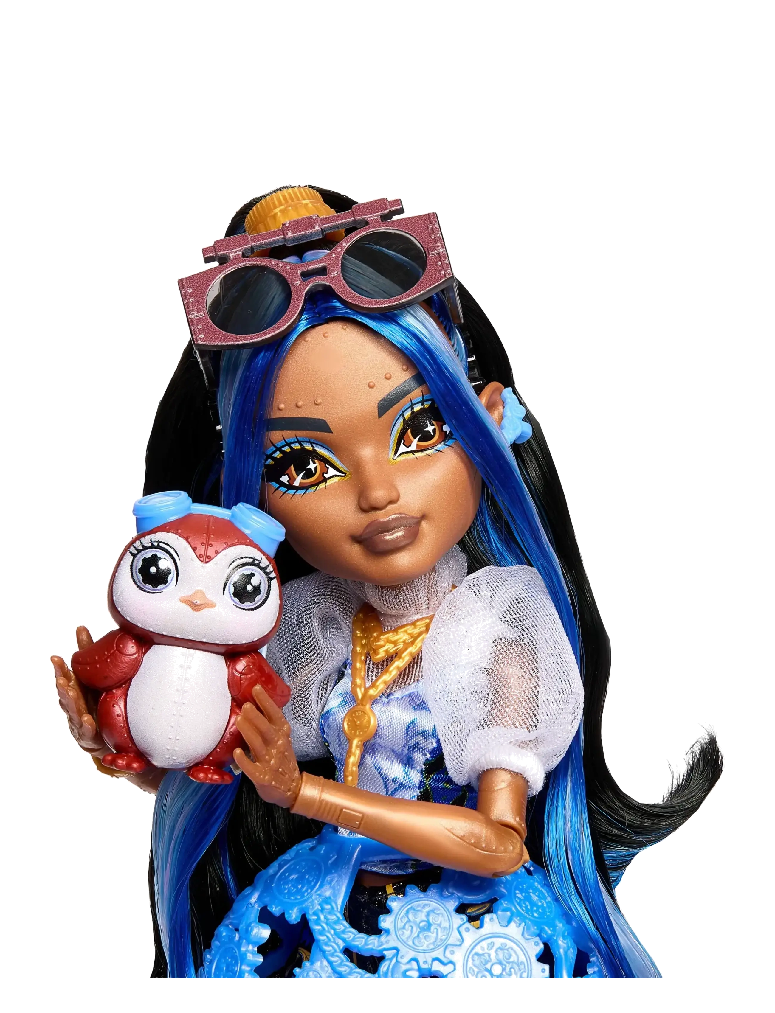 Monster High - Robecca Steam Fashion Doll with Blue Blouse and Rocket Boots - puppen - multi color - 4