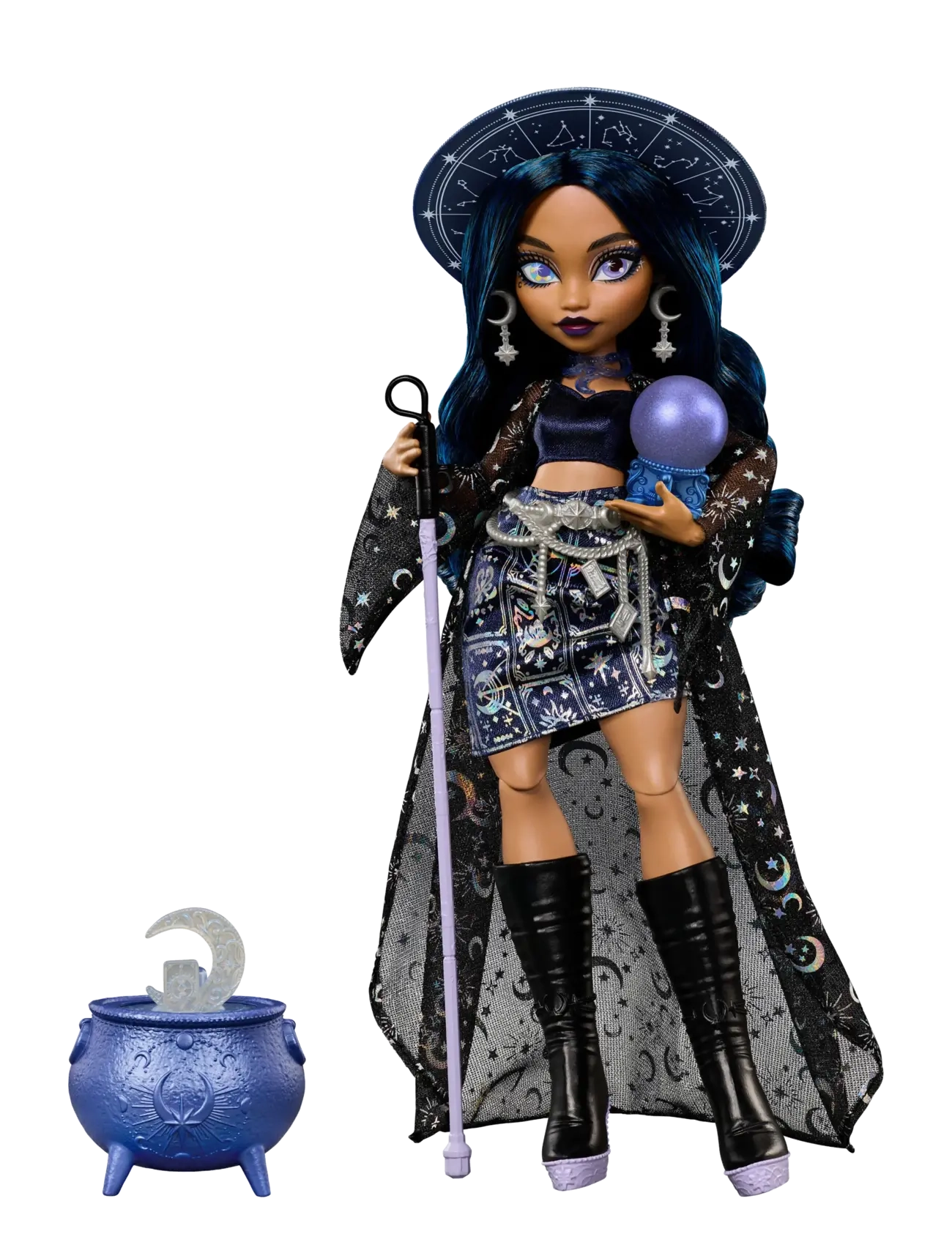 Monster High - Moonspell Magic by Claire de Luna Fashion Doll, Clairvoyant Witch with Accessories - dockor - multicolor - 4