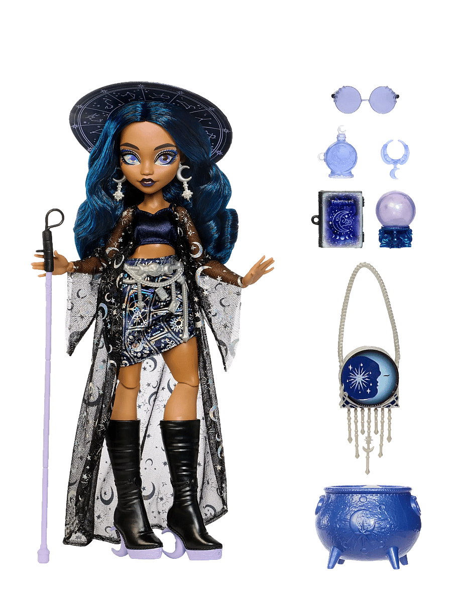 Monster High - Moonspell Magic by Claire de Luna Fashion Doll, Clairvoyant Witch with Accessories - puppen - multicolor - 5