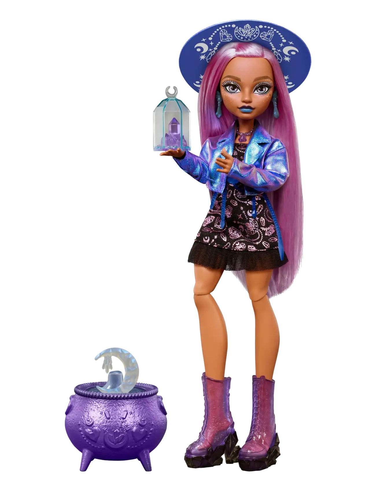 Monster High Moonspell Magic by Layla Stone Fashion Doll, Crystal Witch with Accessories - Monster High - MULTICOLOR / purple