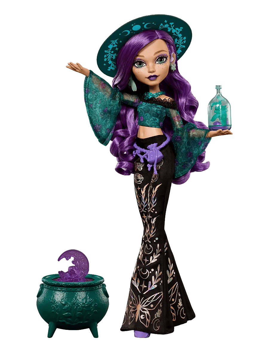 Monster High - Moonspell Magic by Willow Thorne Fashion Doll, Nature Witch with Accessories - dukker - multicolor - 0