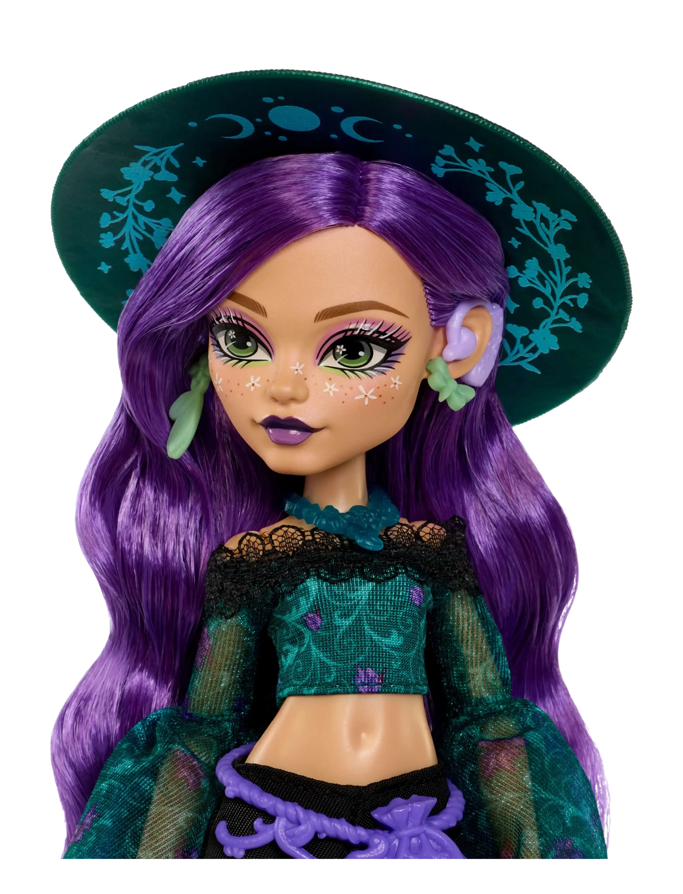 Monster High - Moonspell Magic by Willow Thorne Fashion Doll, Nature Witch with Accessories - dockor - multicolor - 2