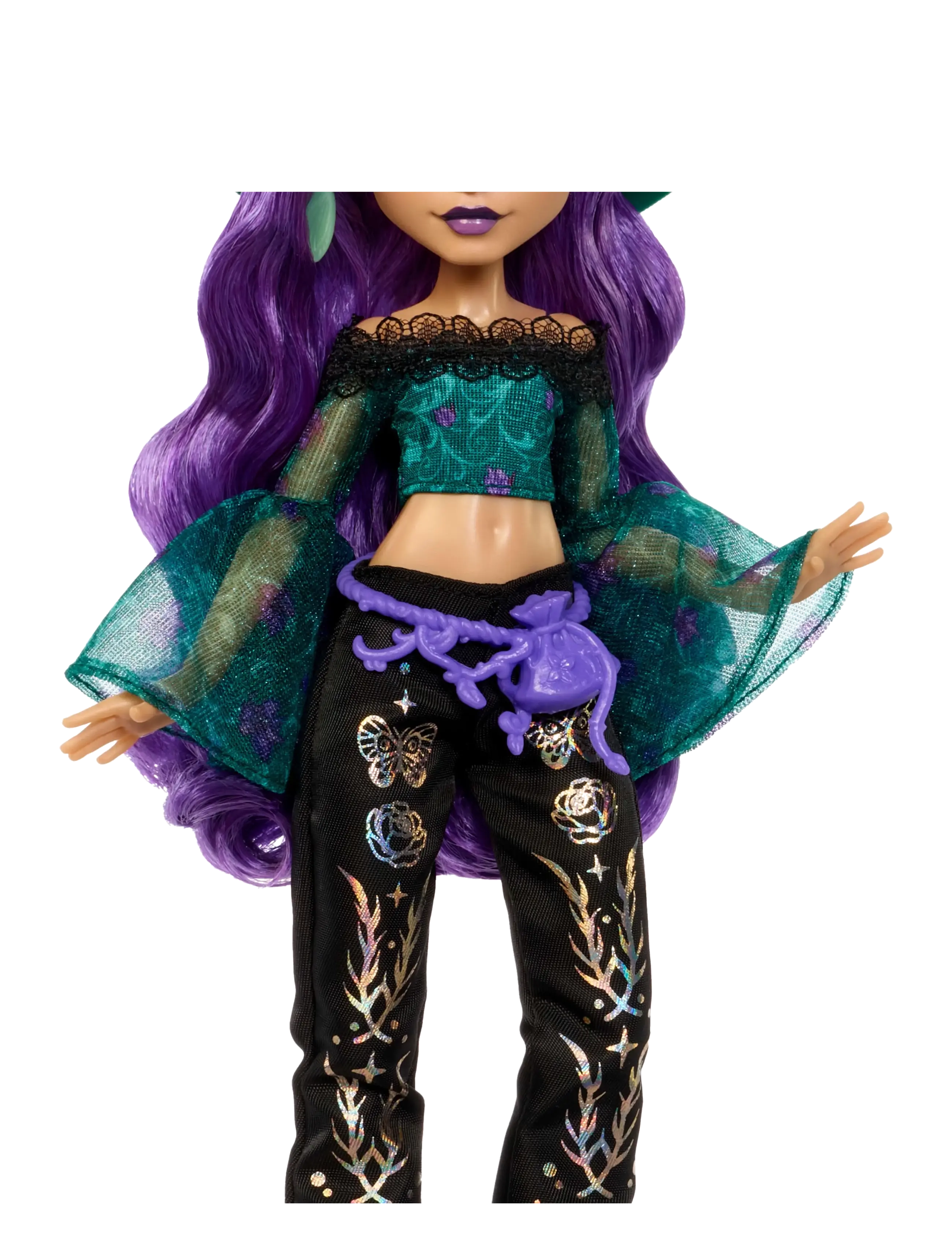 Monster High - Moonspell Magic by Willow Thorne Fashion Doll, Nature Witch with Accessories - dockor - multicolor - 3