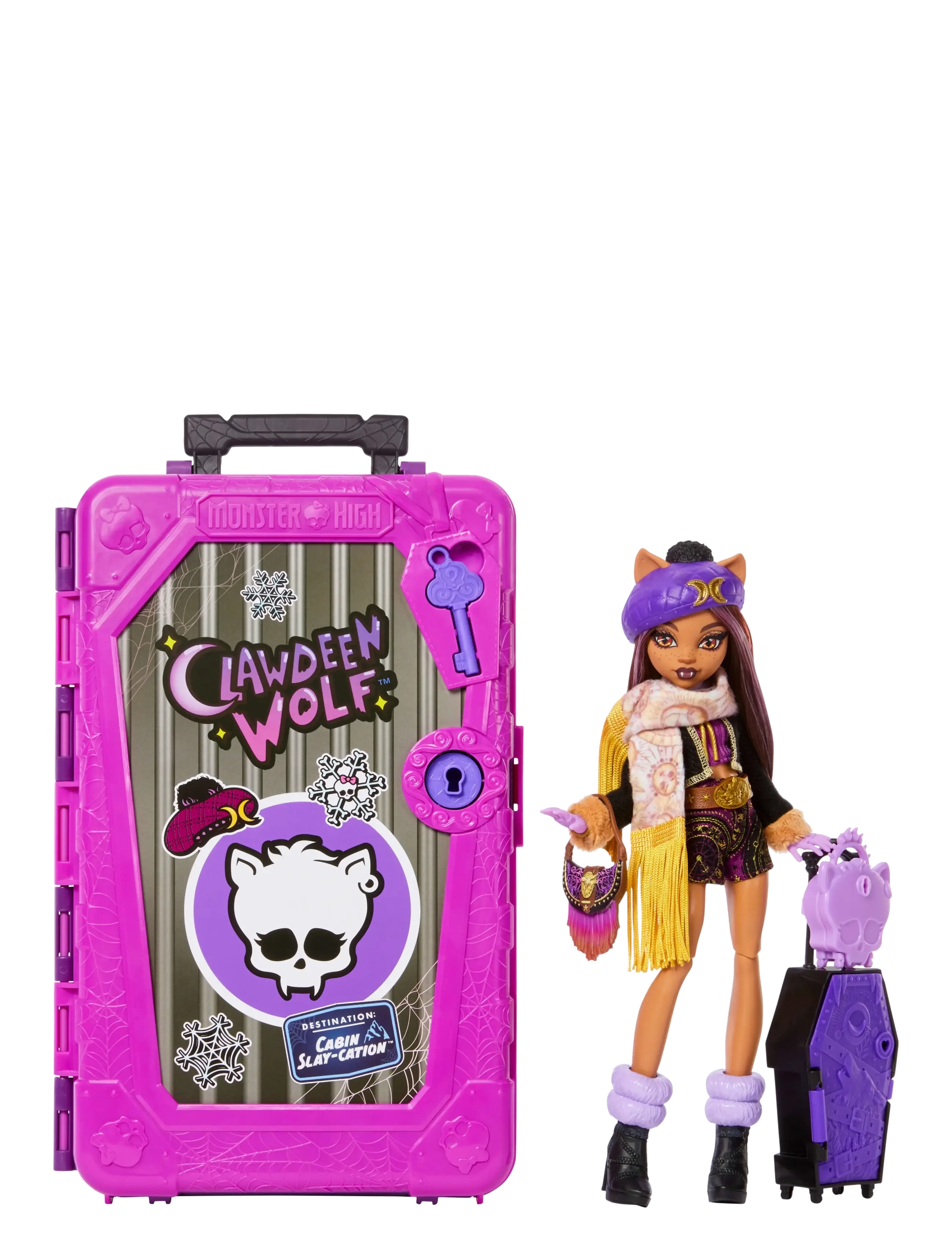 Monster High Skulltimate Secrets Cabin Slay-cation Playset, Clawdeen Wolf Doll and Accessories - Puppen - MULTICOLOR / pink/rose