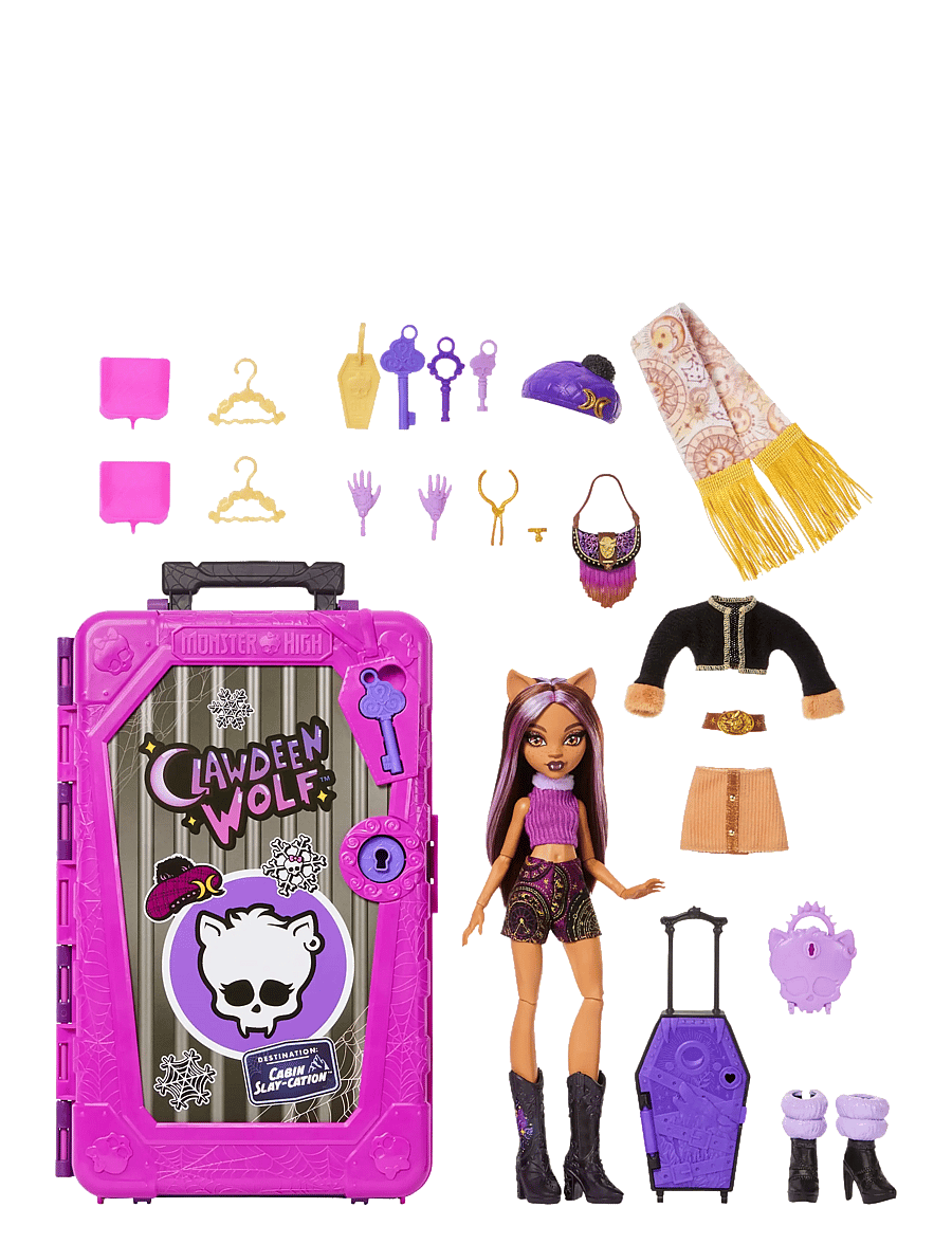 Monster High - Skulltimate Secrets Cabin Slay-cation Playset, Clawdeen Wolf Doll and Accessories - multicolor - 2