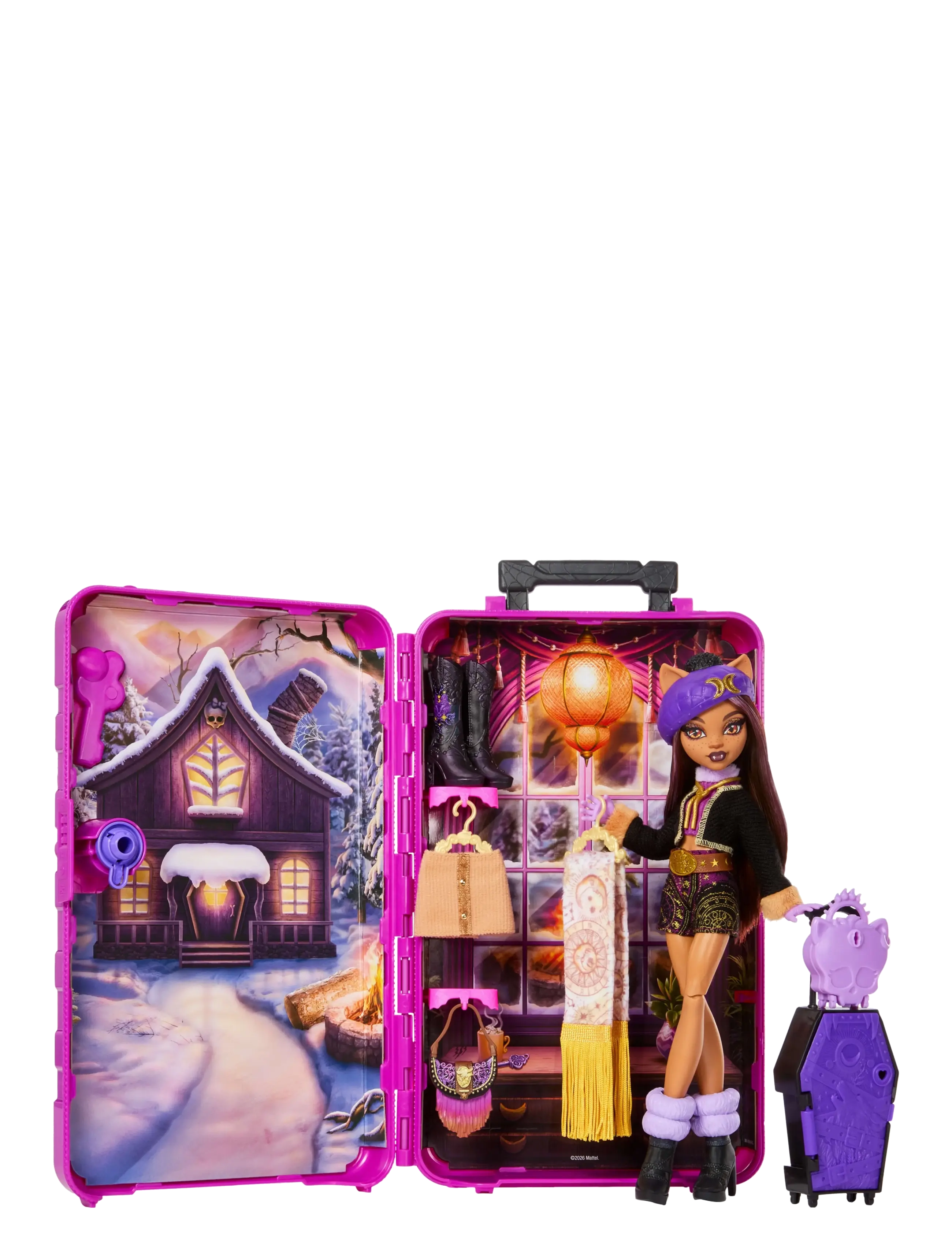 Monster High - Skulltimate Secrets Cabin Slay-cation Playset, Clawdeen Wolf Doll and Accessories - multicolor - 3