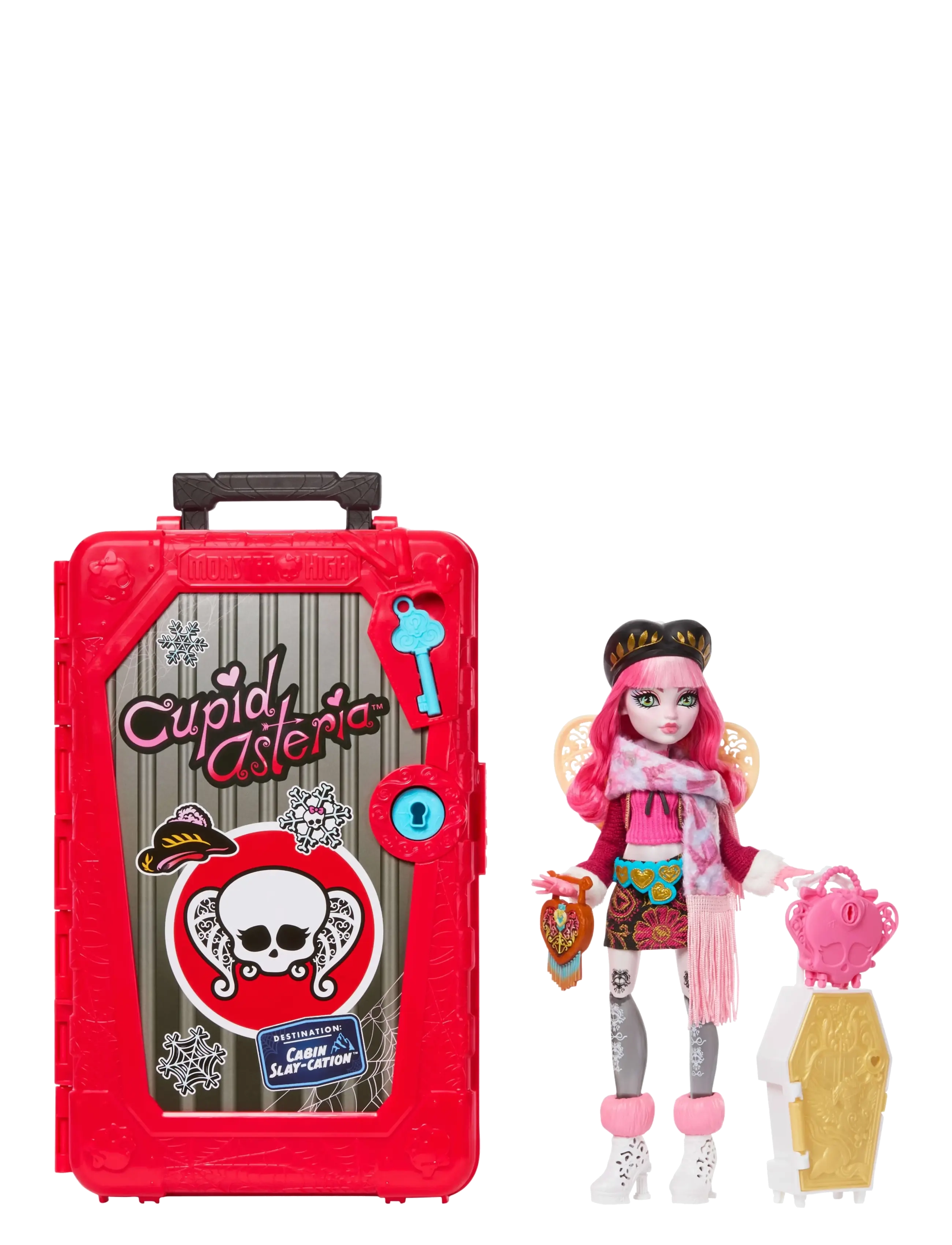 Monster High Skulltimate Secrets Cabin Slay-cation Playset, Cupid Asteria Doll and Accessories - Puppen & Zubehör - MULTICOLOR / multi
