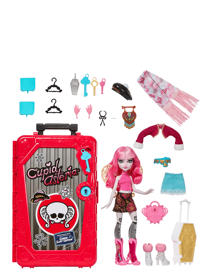 Monster High - Skulltimate Secrets Cabin Slay-cation Playset, Cupid Asteria Doll and Accessories - multicolor - 2
