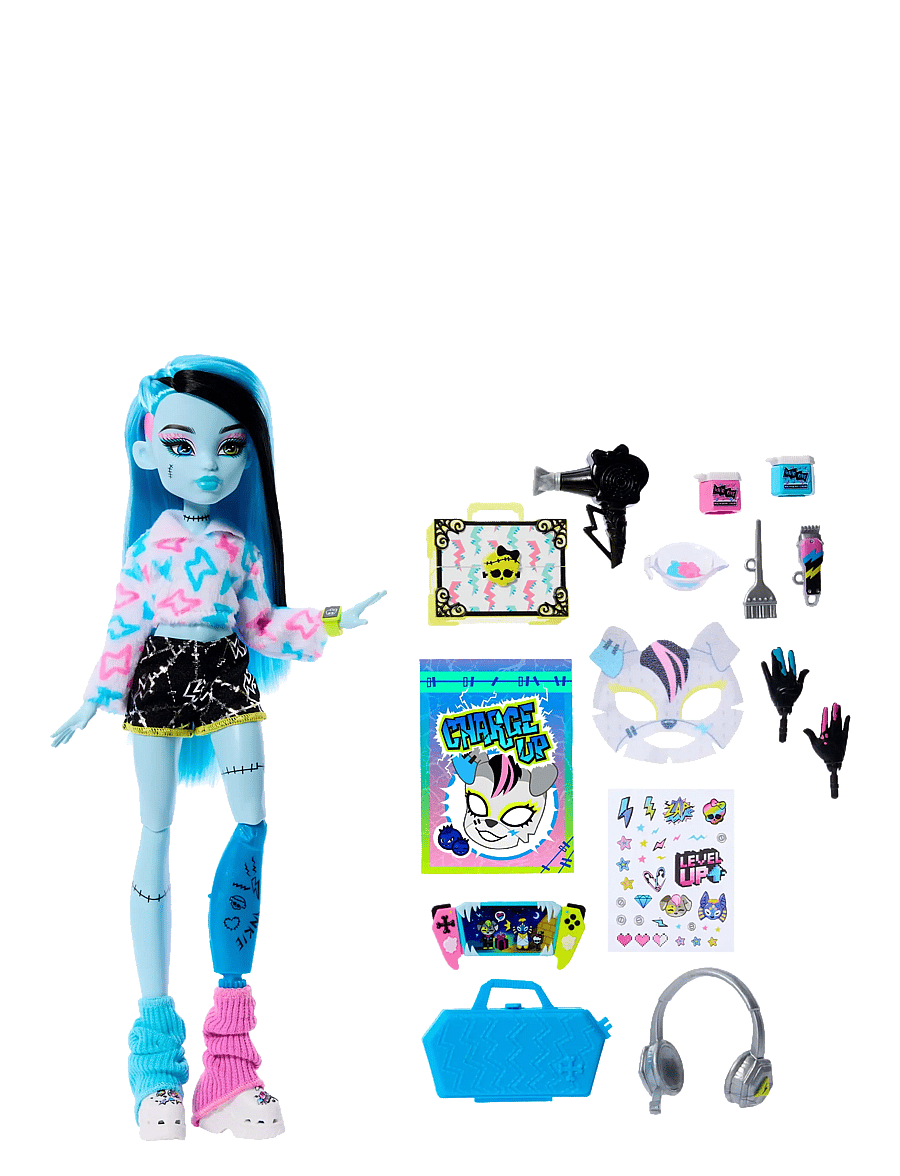 Monster High - Self-Scare Secrets Frankie Stein Fashion Doll with 13 Realistic Accessories - multicolor - 0