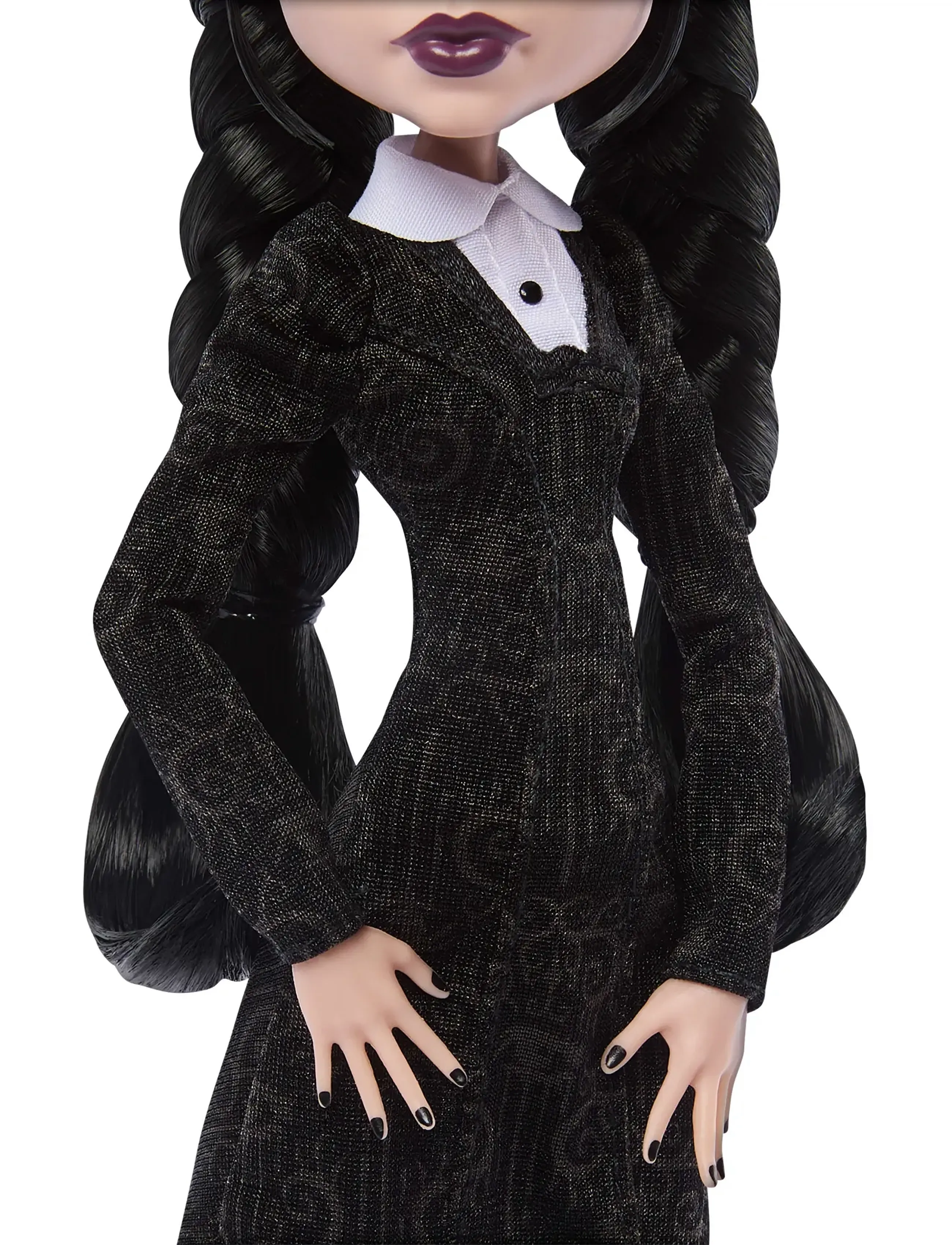 Monster High - x Wednesday Collectible Doll, Wednesday Addams in Black Dress with Thing Accessory - multicolor - 4