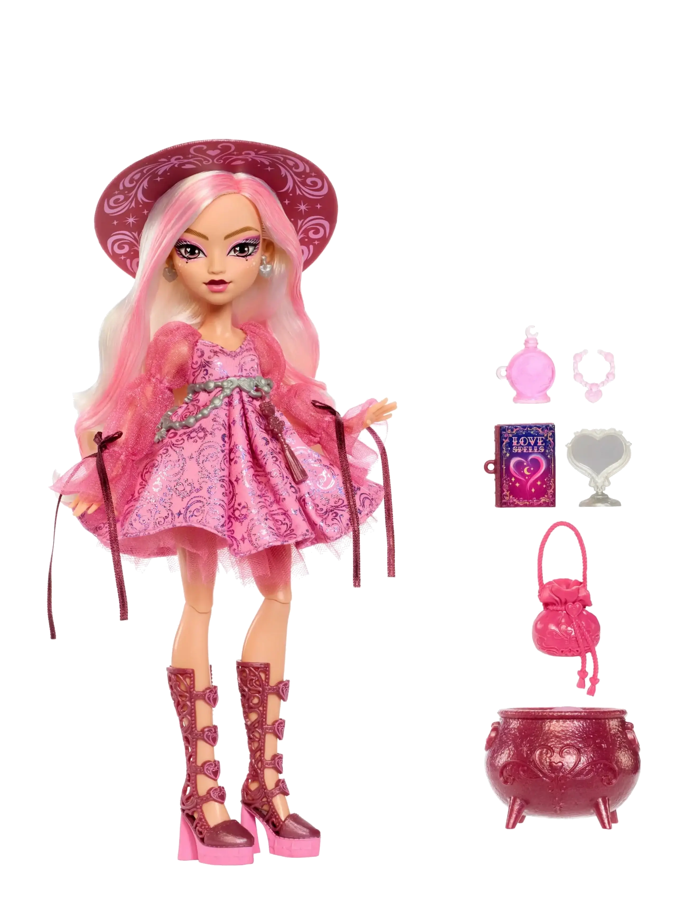 Monster High - Moonspell Magic by Carina Song Fashion Doll, Love Witch with Accessories - multicolor - 1