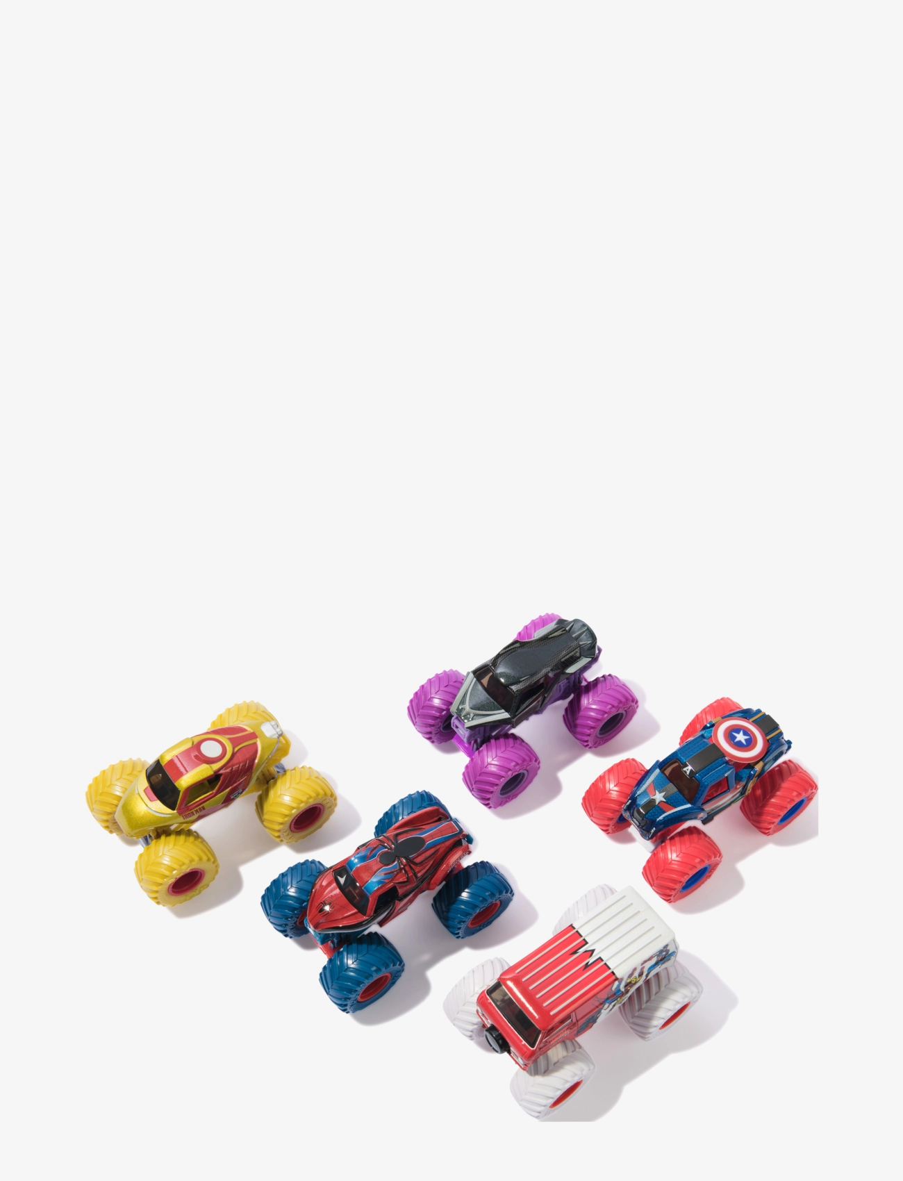 Monster Jam - Monster Jam 1:64 Marvel 5 Pack - leikfangabílar - multi - 2