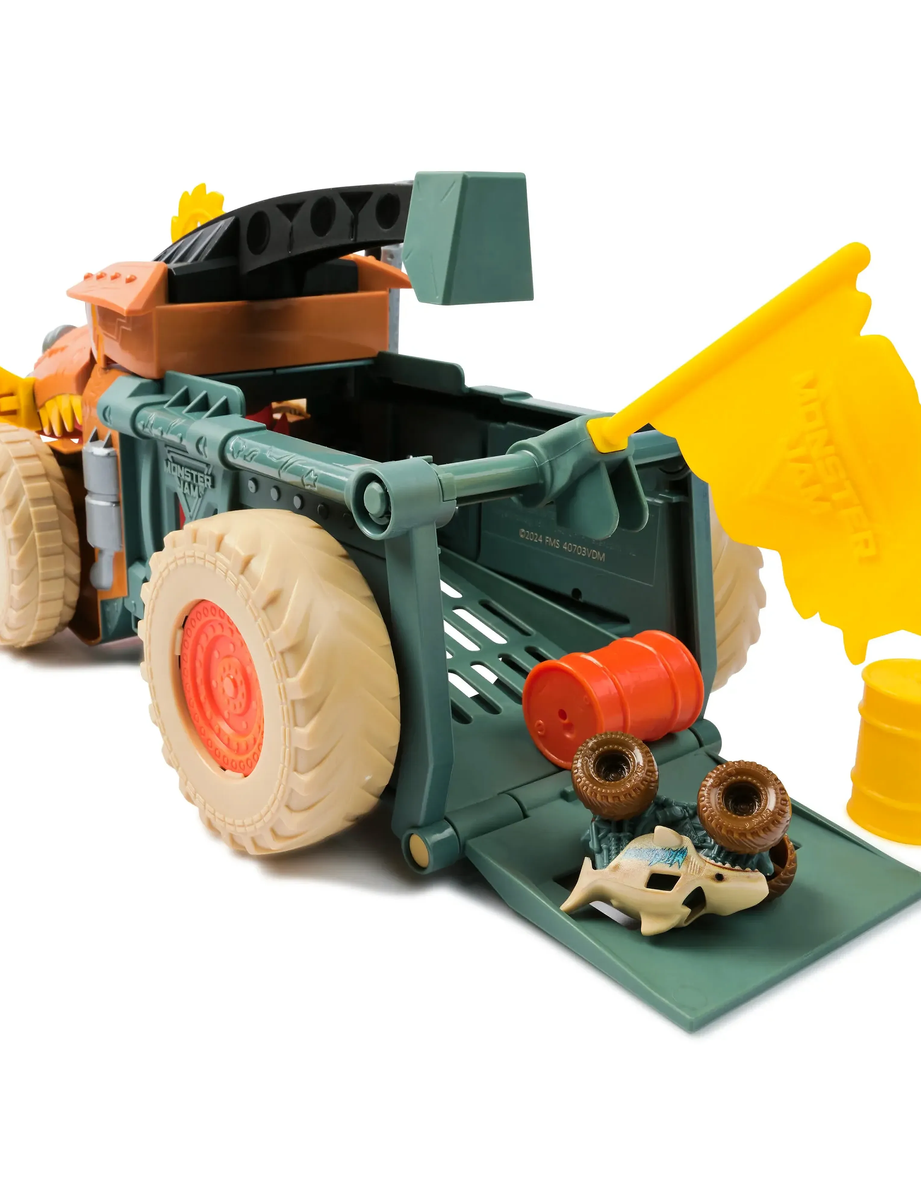 Monster Jam - Monster Jam Mini Mad Hog Sweeper Playset - leikfangabílar - muti - 2