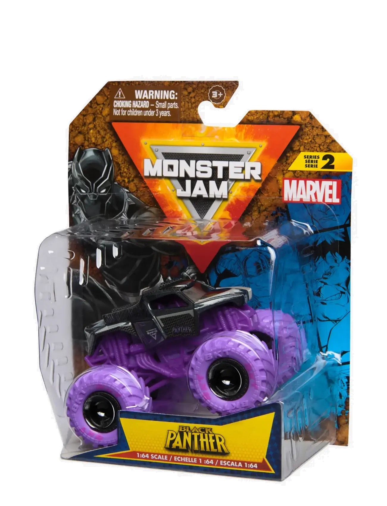 Monster Jam - Monster Jam 1:64 Marvel Single-Black Panther V2 - multi - 5