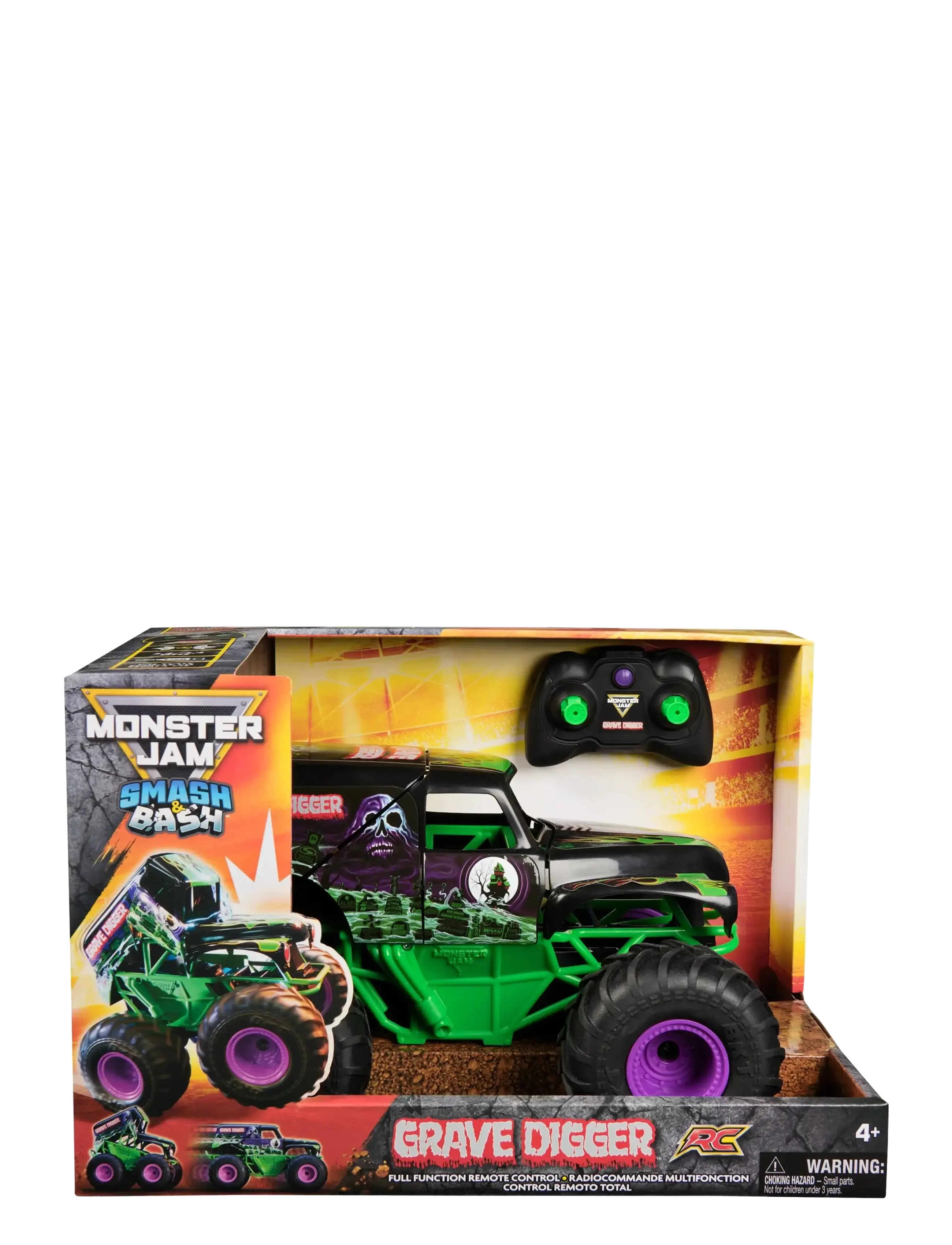 Monster Jam Monster Jam RC 1:15 Smash & Bash Grave Digger - 4 for 3 - MUTI / black