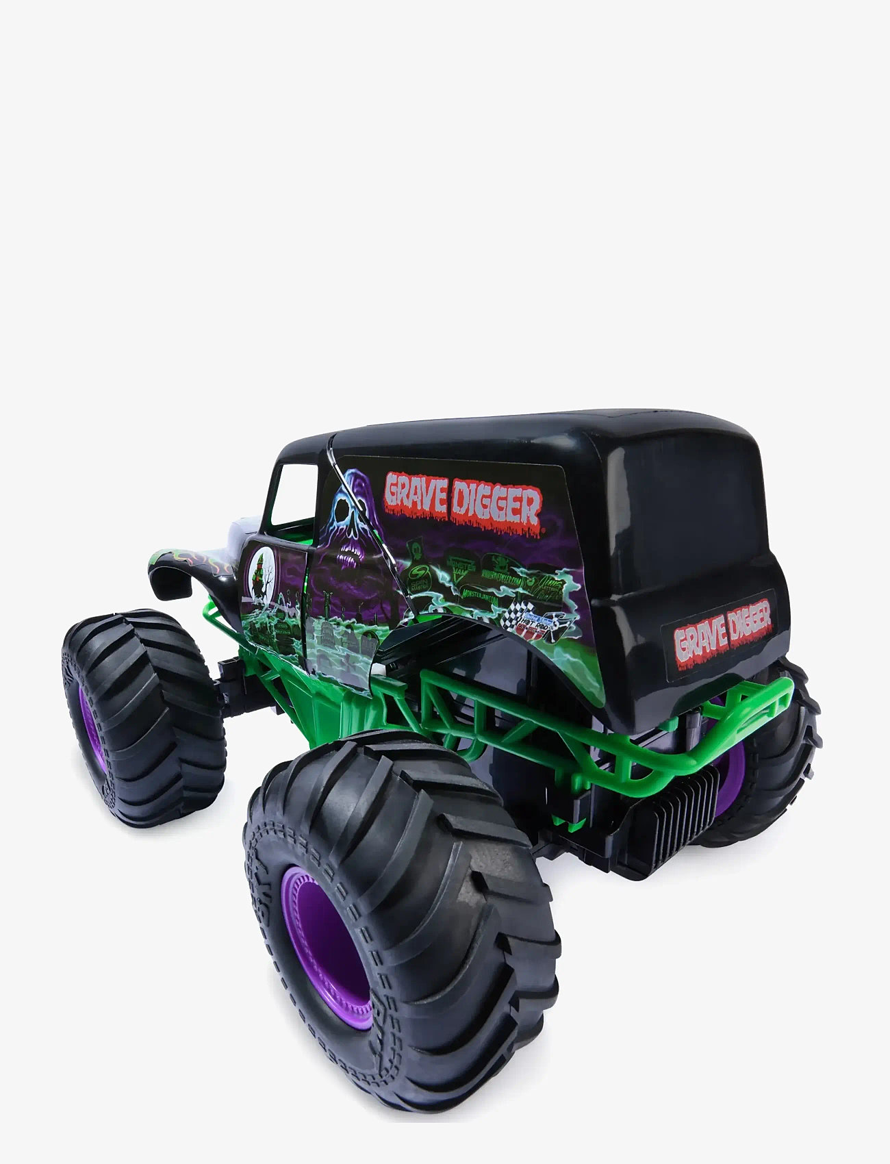 Monster Jam - Monster Jam RC 1:15 Smash & Bash Grave Digger - fjernstyret legetøj - muti - 4