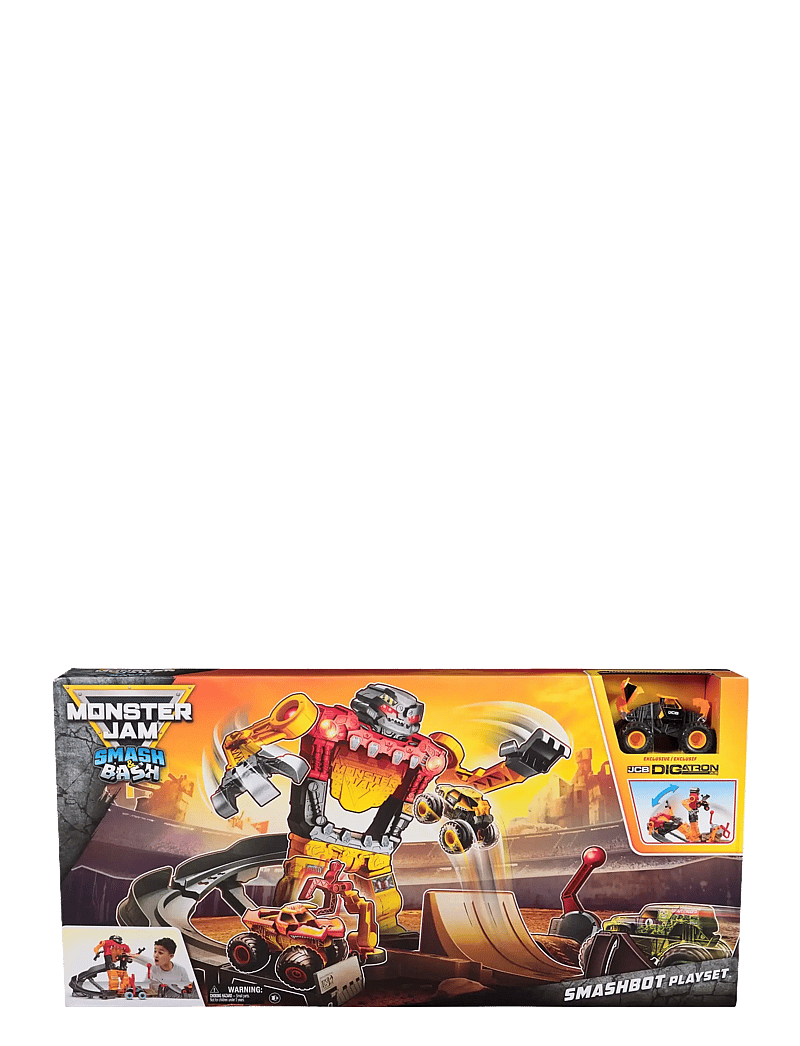 Monster Jam - Monster Jam 1:64 Smash & Bash Smashbot Playset - leikfangasett - muti - 0