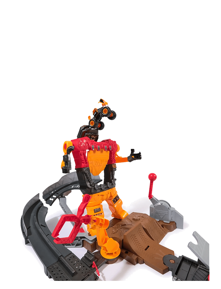 Monster Jam - Monster Jam 1:64 Smash & Bash Smashbot Playset - leikfangasett - muti - 4
