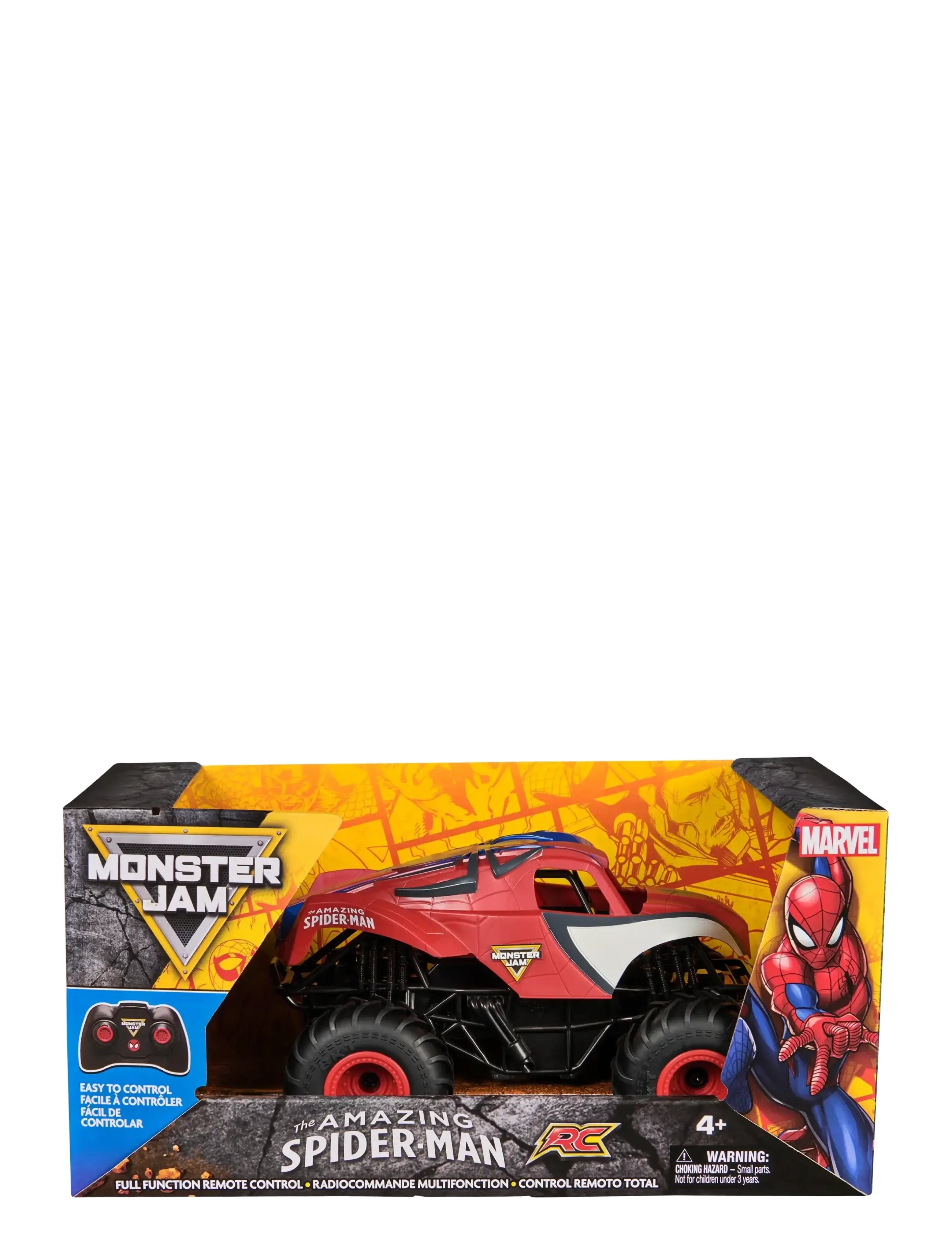 Monster Jam Rc 1:24 Spiderman, Børn, Remote Controlled Legetøj, Rød, Str: ONE SIZE
